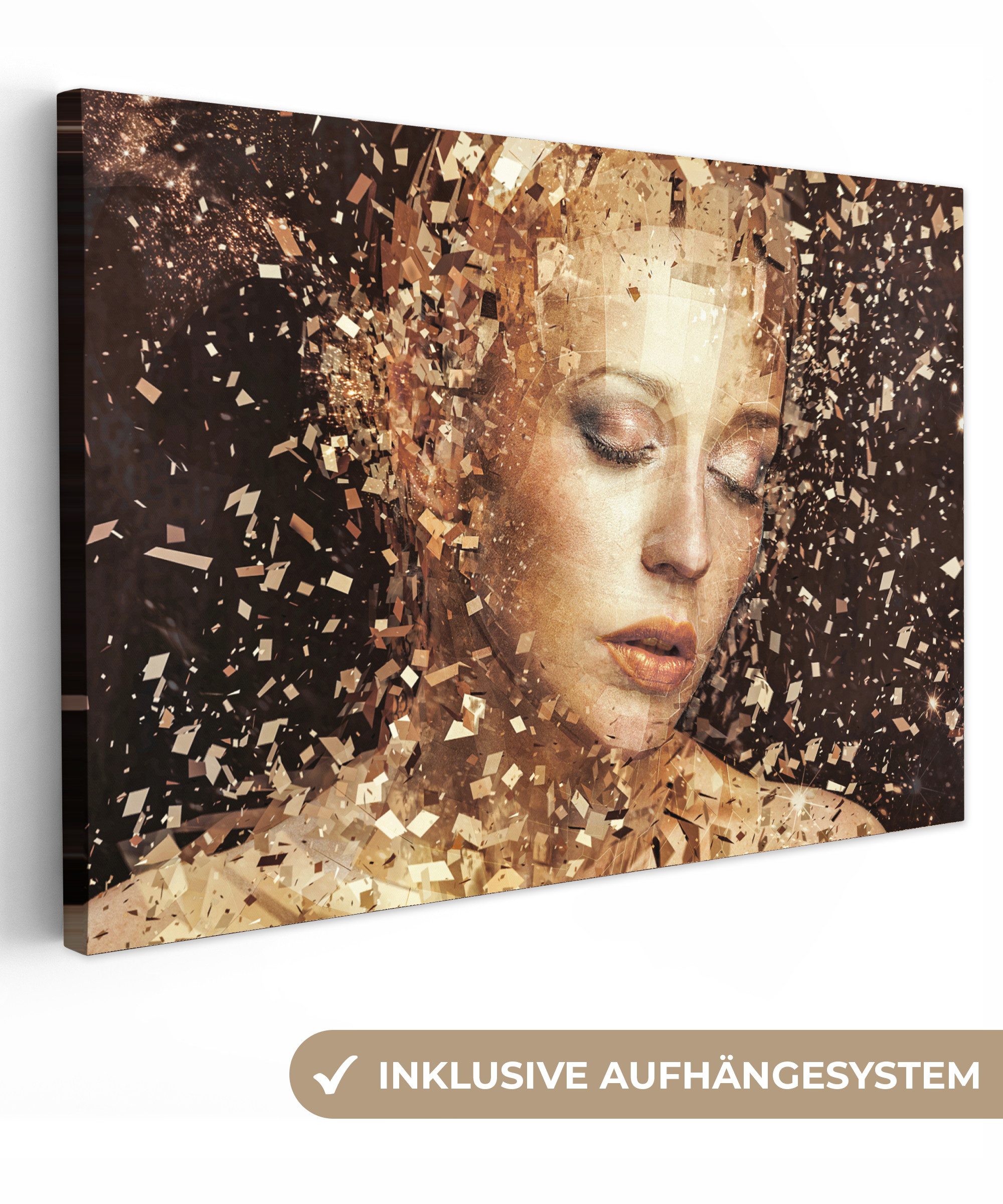Leinwandbild Frau - Abstrakt - Kunst