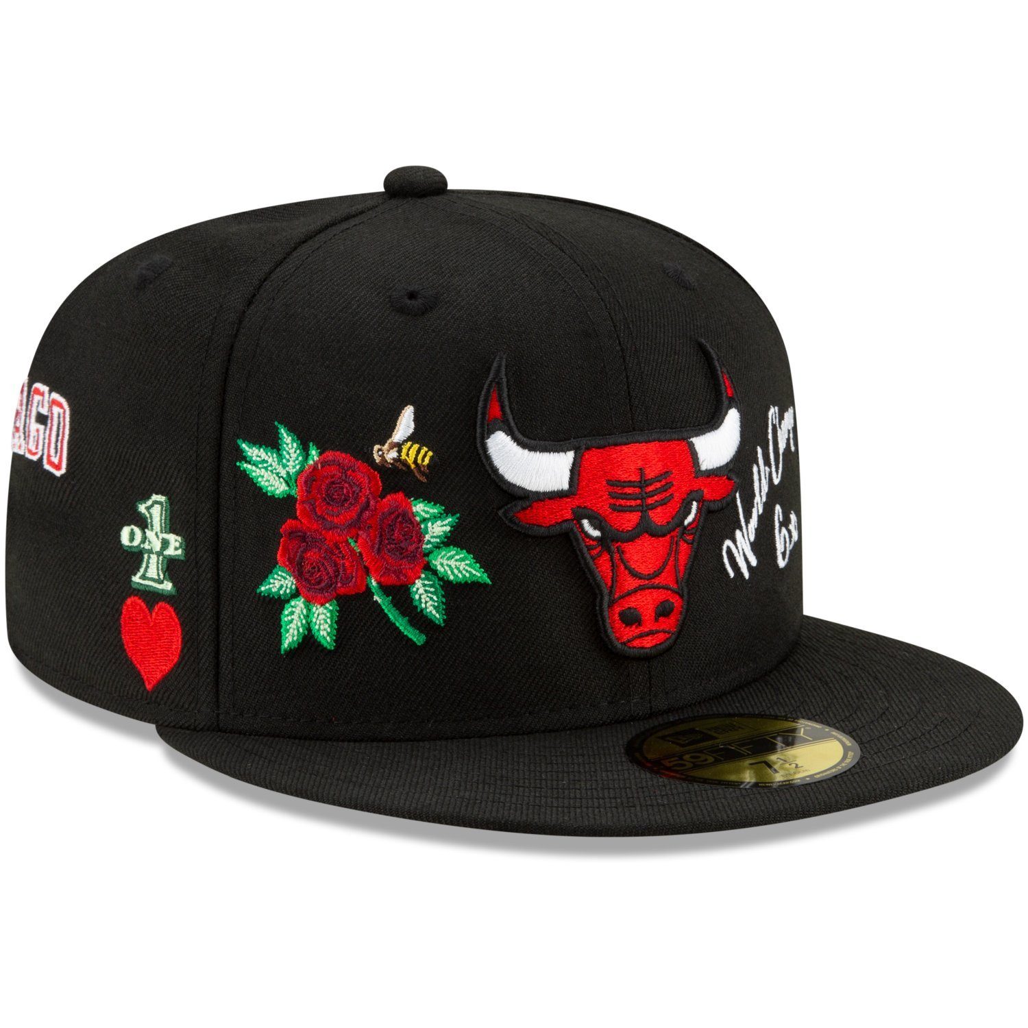 Chicago Era New Fitted Bulls Cap 59Fifty GRAPHIC