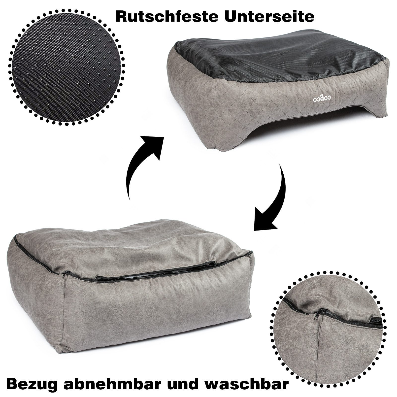 CopcoPet Tierbett Hundebett Hugo