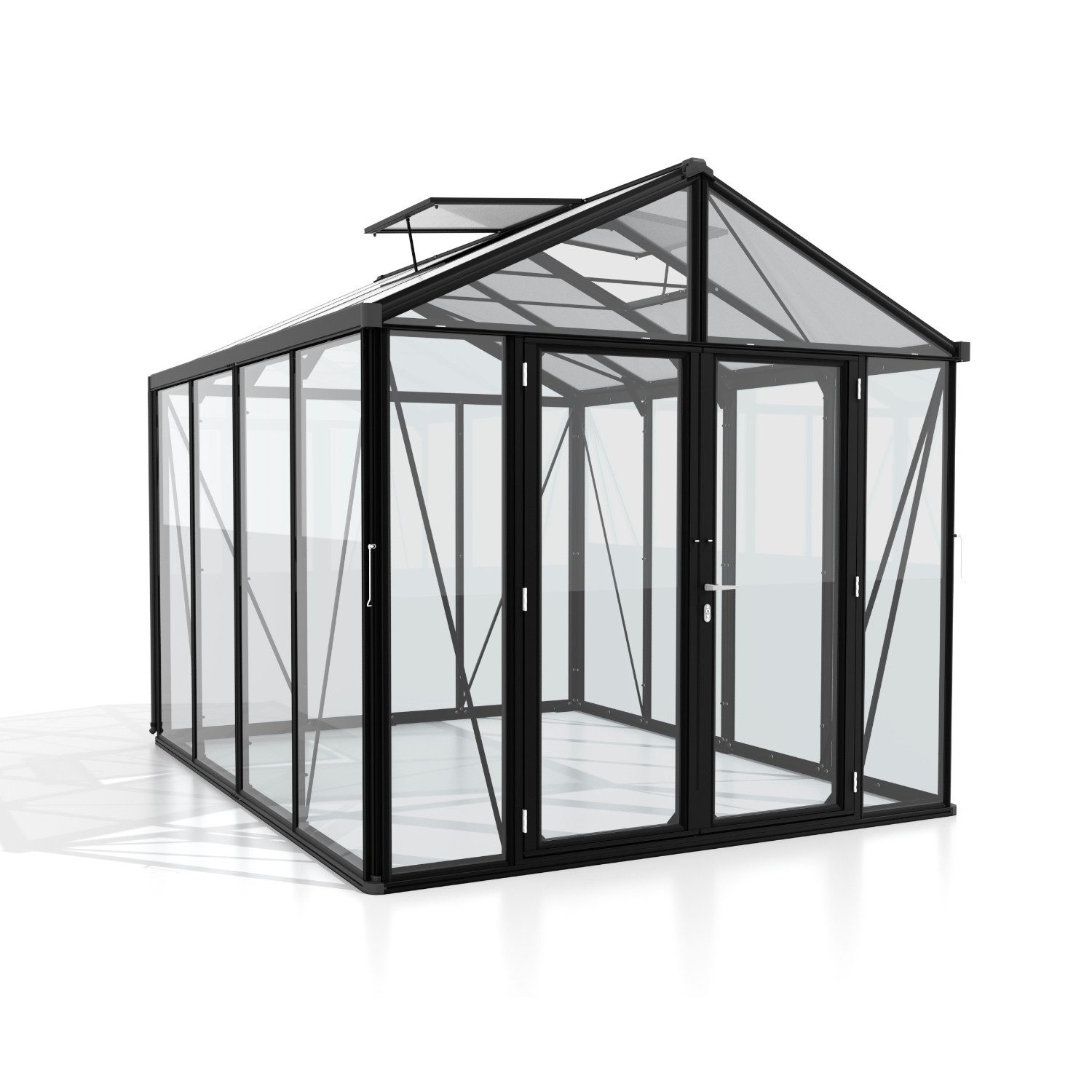 Vitavia Gewächshaus Zeus Comfort 8100, 3,00 mm Wandstärke schwarz | Rabatt: 28%