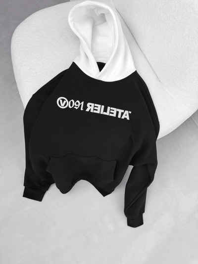 Abluka Hoodie OVERSIZE FLEECE HOODIE BLACK