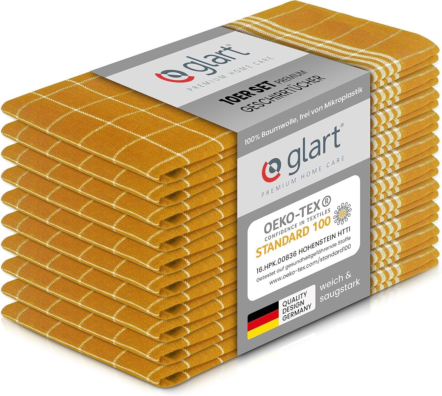 Glart Geschirrtuch 48YI2 10 St. Geschirrtücher Küchentücher 50x70 cm 100% B günstig online kaufen