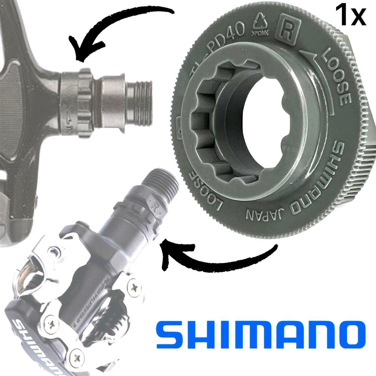 Montage Shimano Pedalachse TL-PD40 & Werkzeug Fahrrad-Montageständer für Shimano Demontage