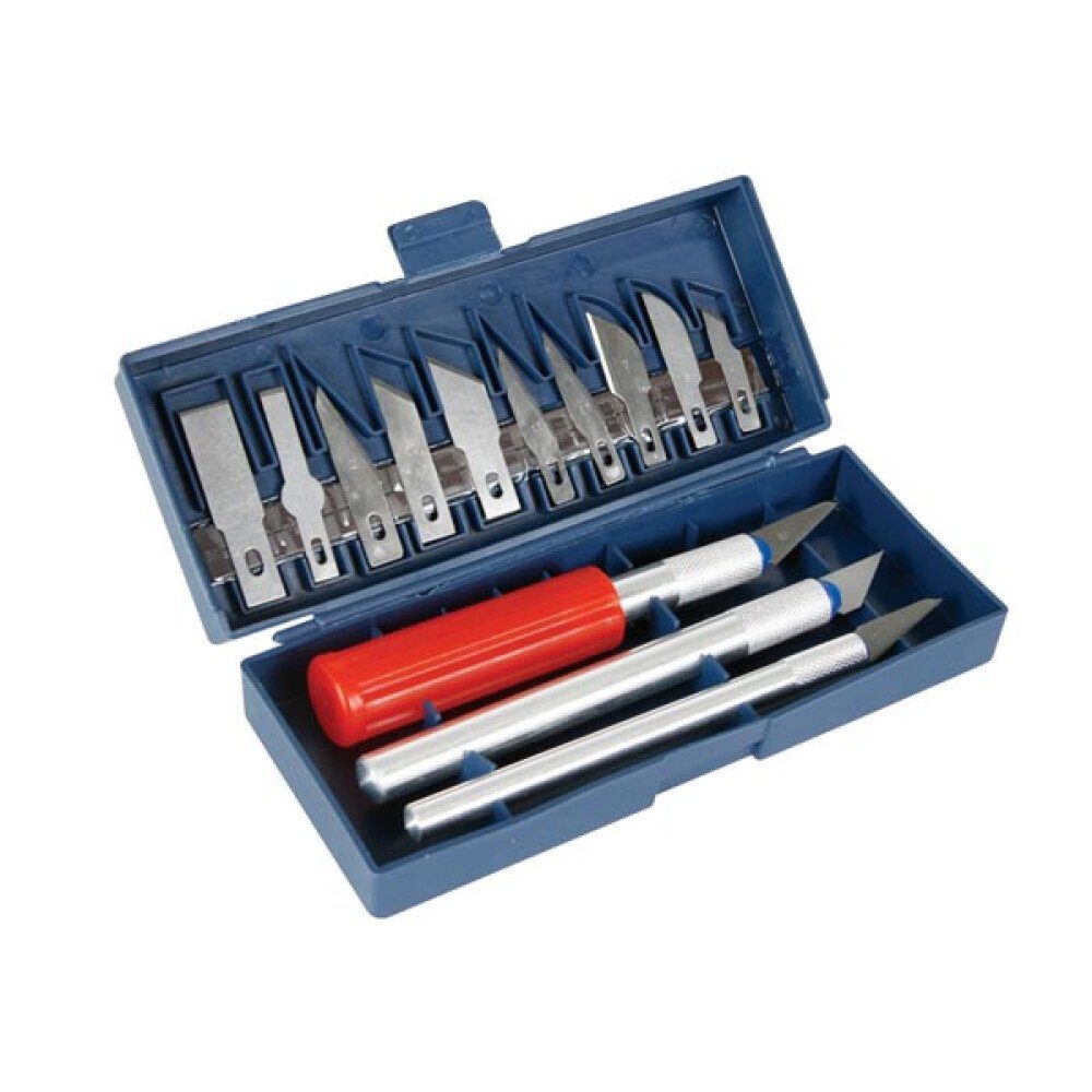 Velleman Cuttermesser PRÄZISIONS-CUTTERMESSER-SET - 3 GRIFFE + 13 KLINGEN, (1-tlg)