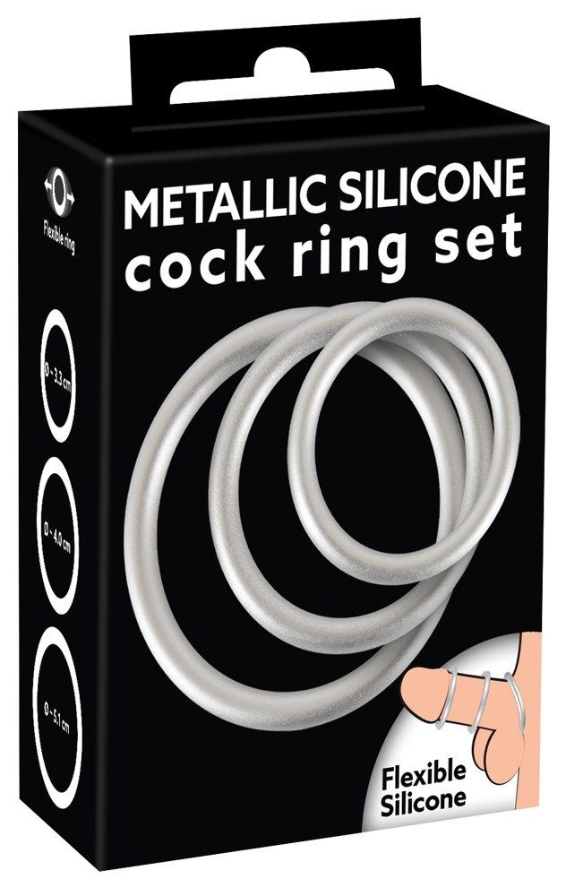 You2Toys Penisring You2Toys - Metallic Silicone Cock ring se