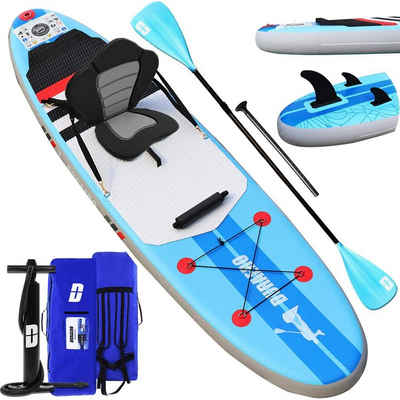 DURAERO Inflatable SUP-Board »Stand up Paddling Board Aufblasbare SUP Board kajak aufblasbar SUP Board Set, Paddling Surfbrett, Wassersport Kajak Sitz, 305x76x15cm, Bis 110kg«
