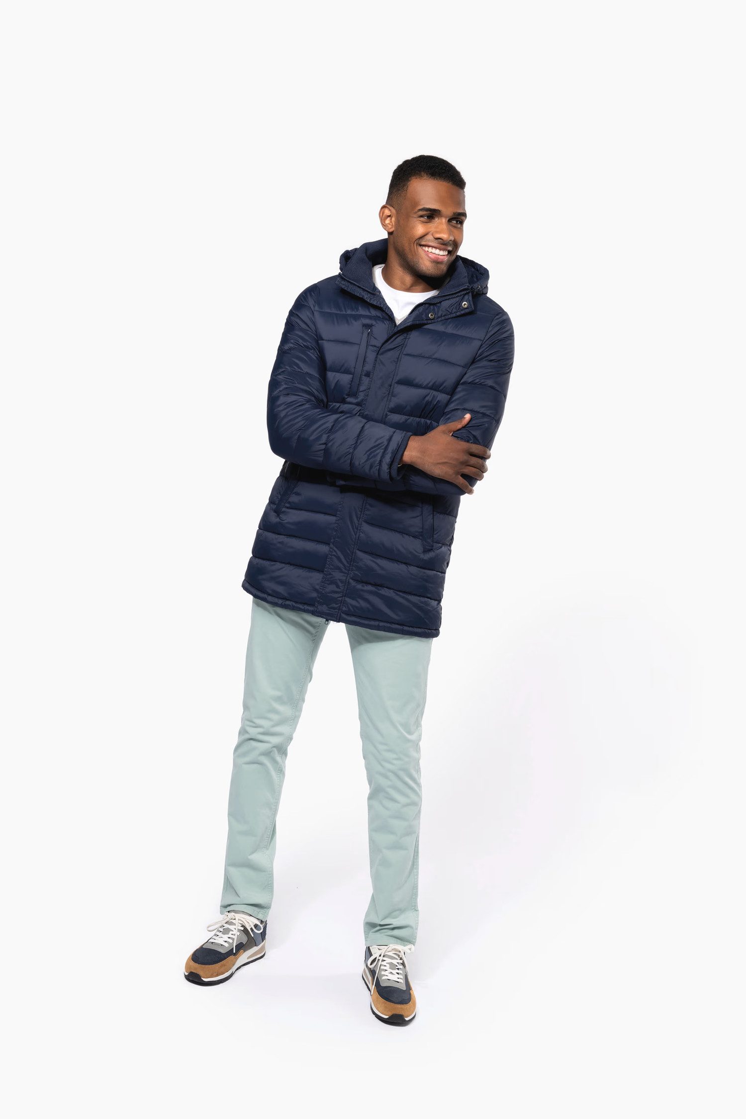 Kariban Parka Leichter Herren-Parka mit Kapuze – Bild 4 von 5