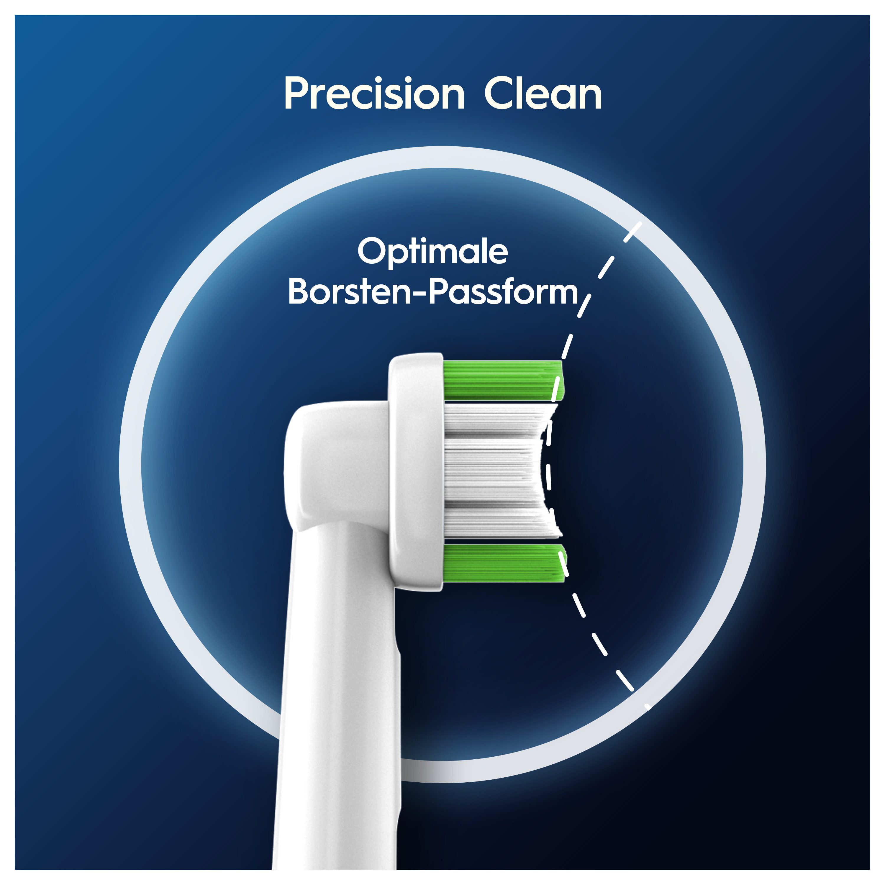 Oral-B Aufsteckbürsten Pro Precision Clean, Zahnreinigung mit innovativen X-förmigen Borsten – Bild 5 von 5