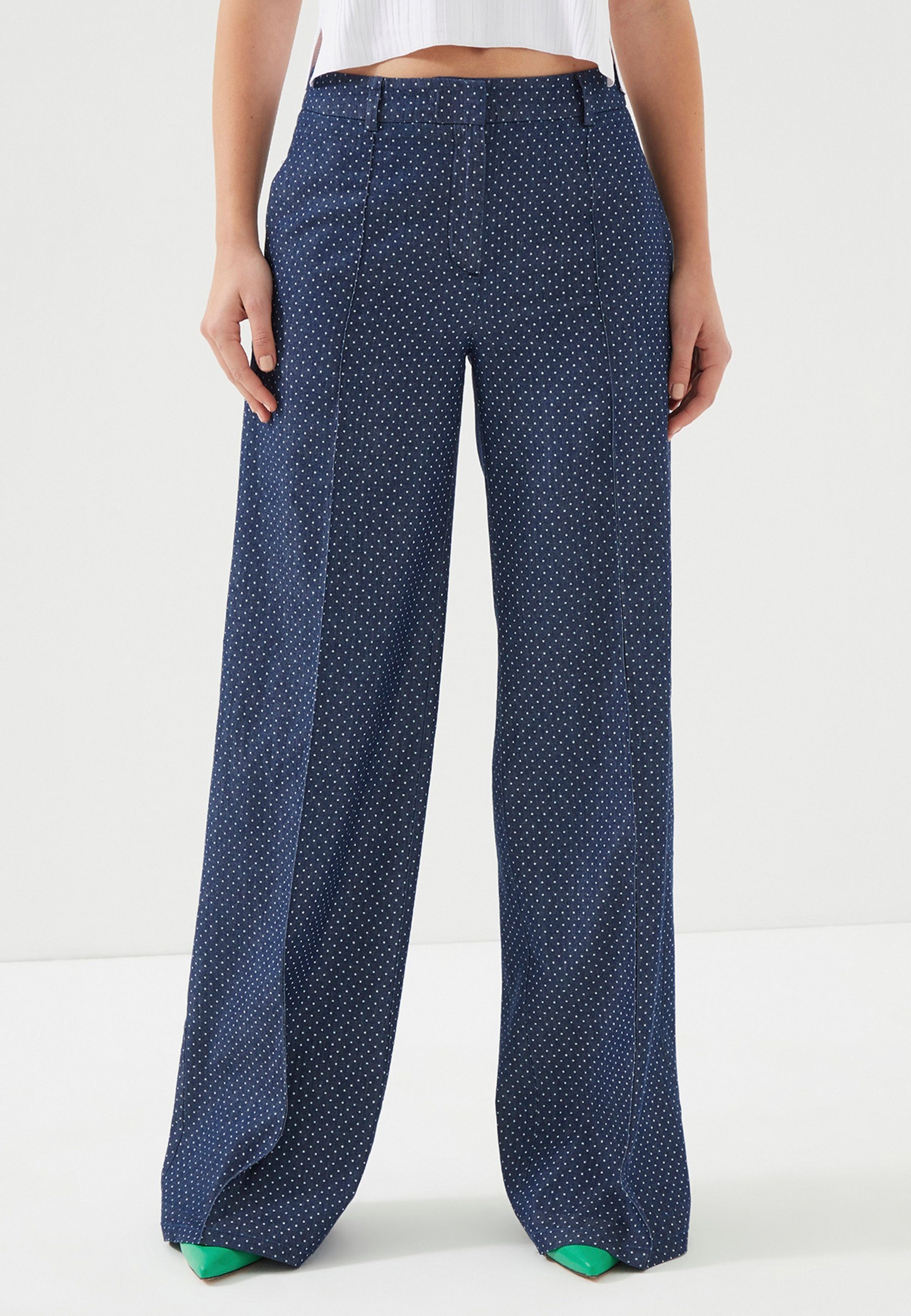 Just Like You Palazzohose Marineblaue Hose günstig online kaufen