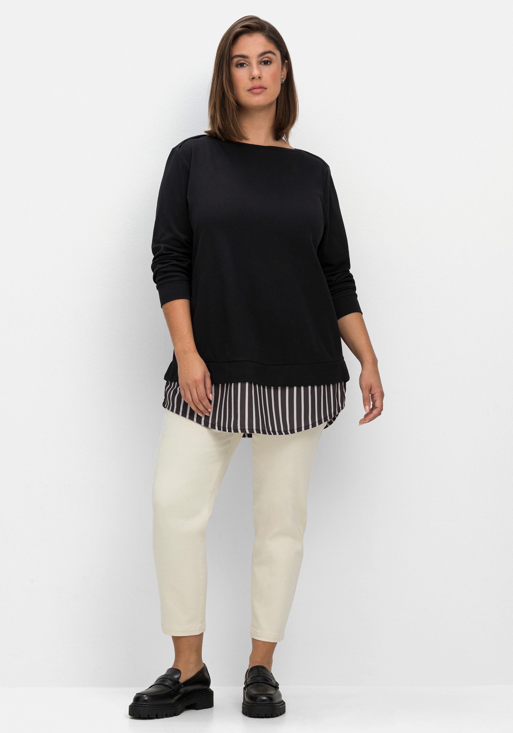 Sheego T-Shirt 2-in-1-Langarmshirt günstig online kaufen
