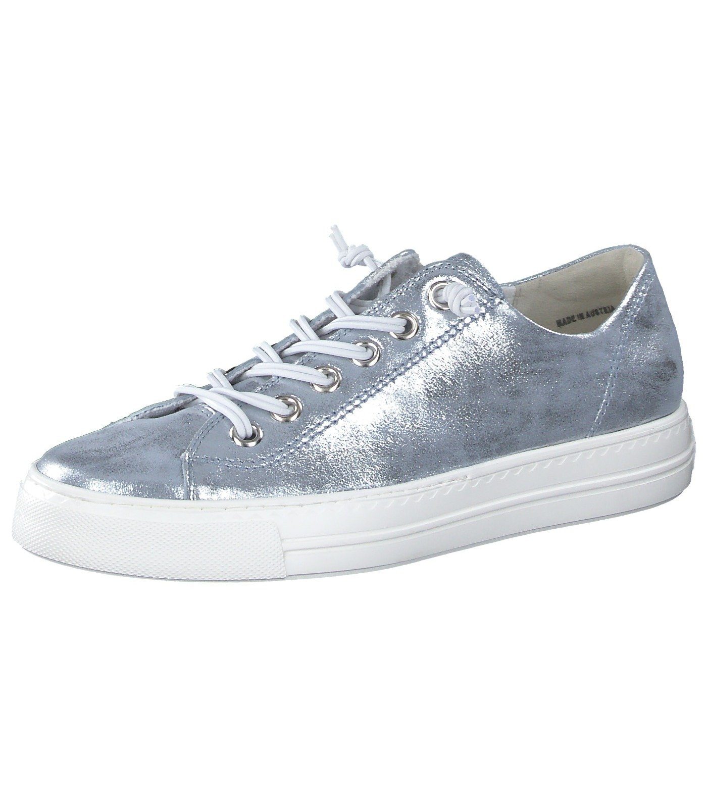 Metallic Leder Paul Sneaker Sneaker Blau Green