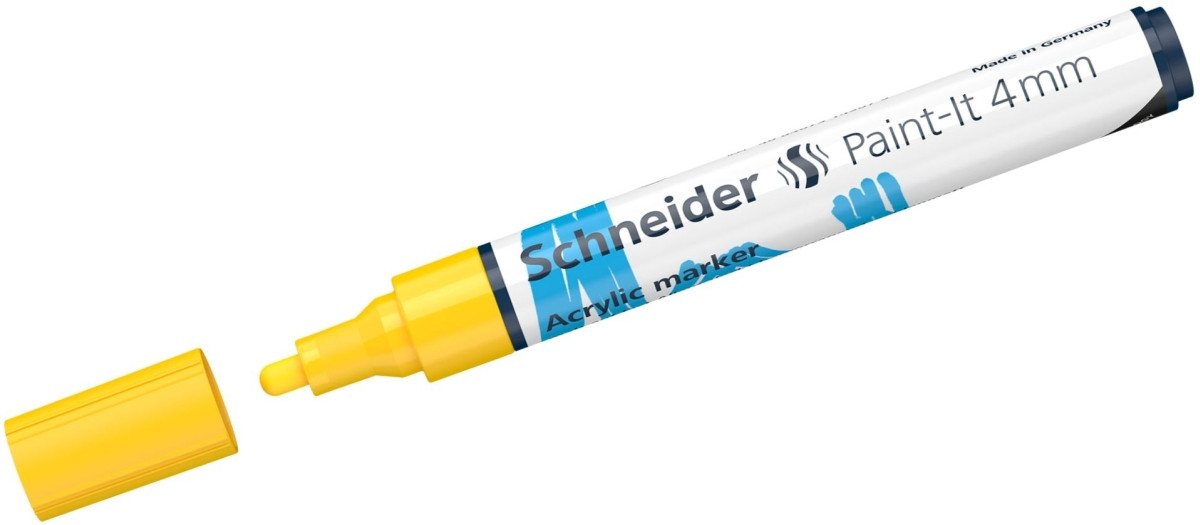 Thumbnail - SCHNEIDER Permanentmarker Acrylmarker Paint-It 320 4mm gelb