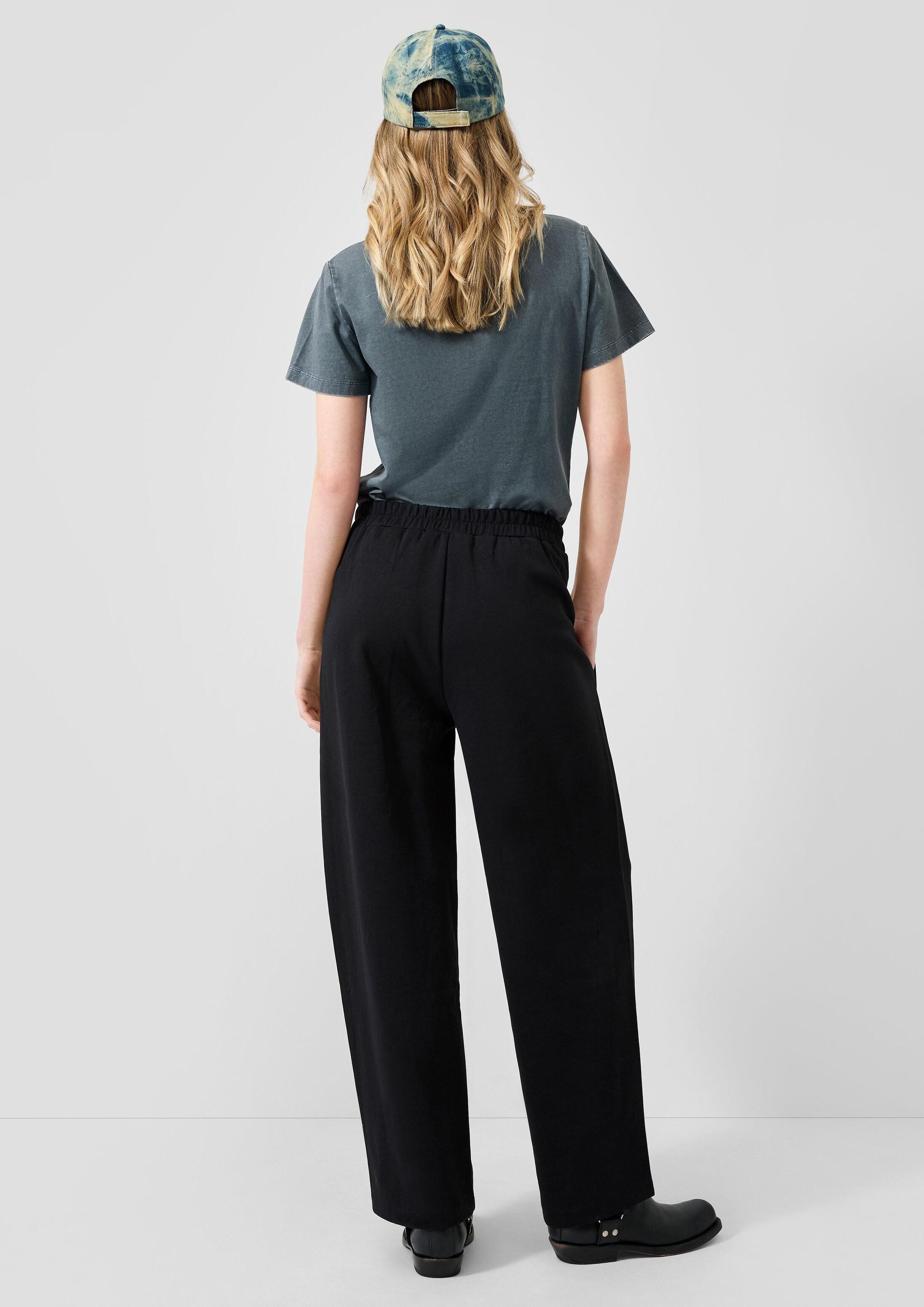 QS Chinos Hose Jogpants mit Barrel Leg
