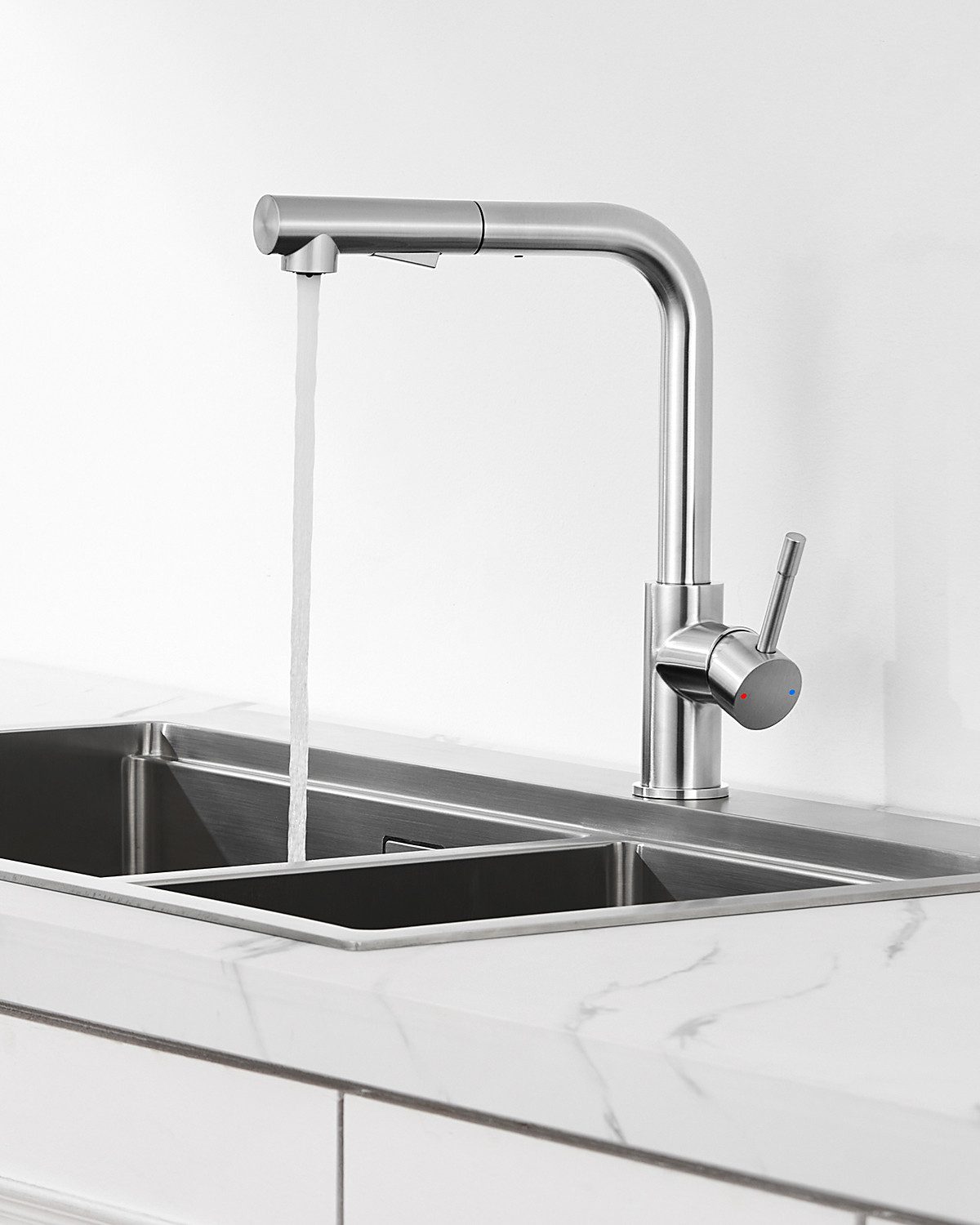 Anycee max Küchenarmatur Ausziehbar Spültischarmatur Edelstahl günstig online kaufen