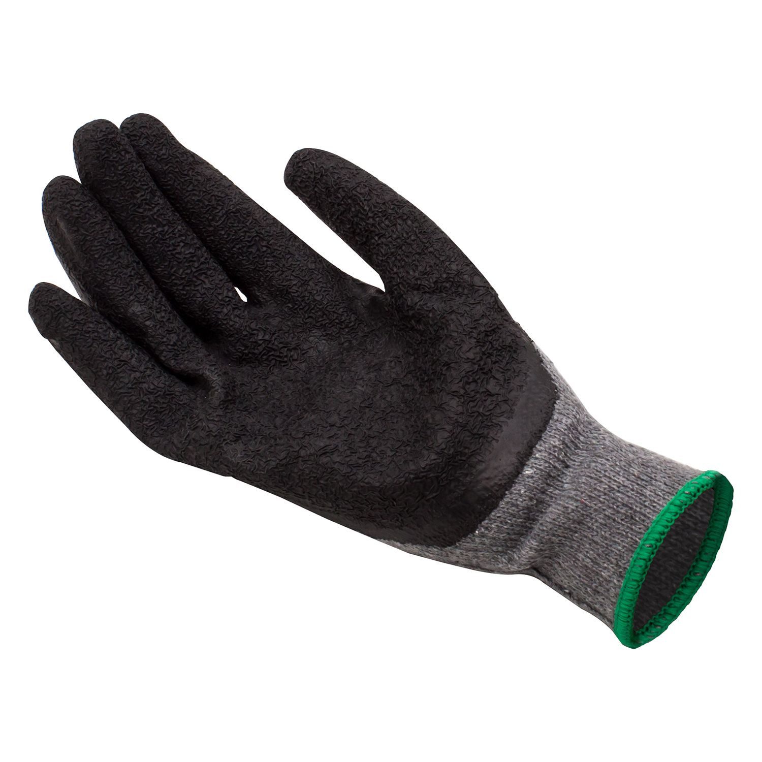 Arbeitshandschuhe Strickhandschuh,Latex schwarz K036 Eco Größe 10