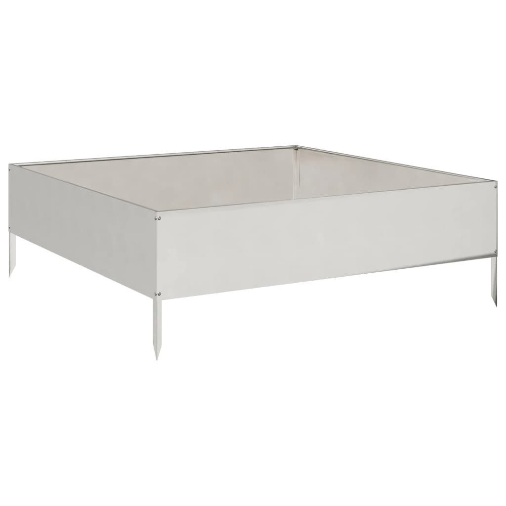 vidaXL Hochbeet Hochbeet 100x100x33,5 cm Edelstahl (1 St)