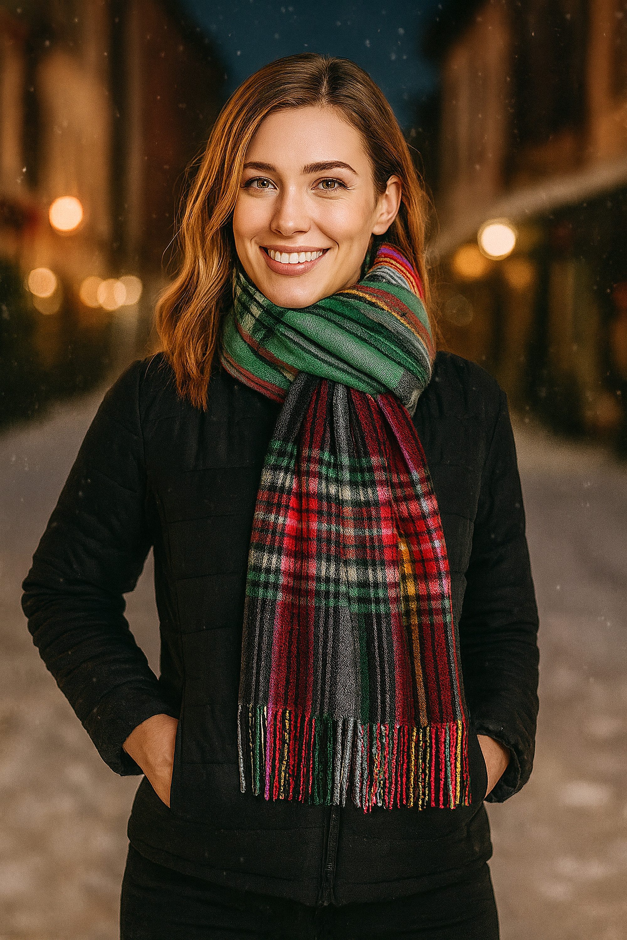 COLLEZIONE ALESSANDRO Wollschal Multi, (1-St), Made in Italy, in modischen Farben