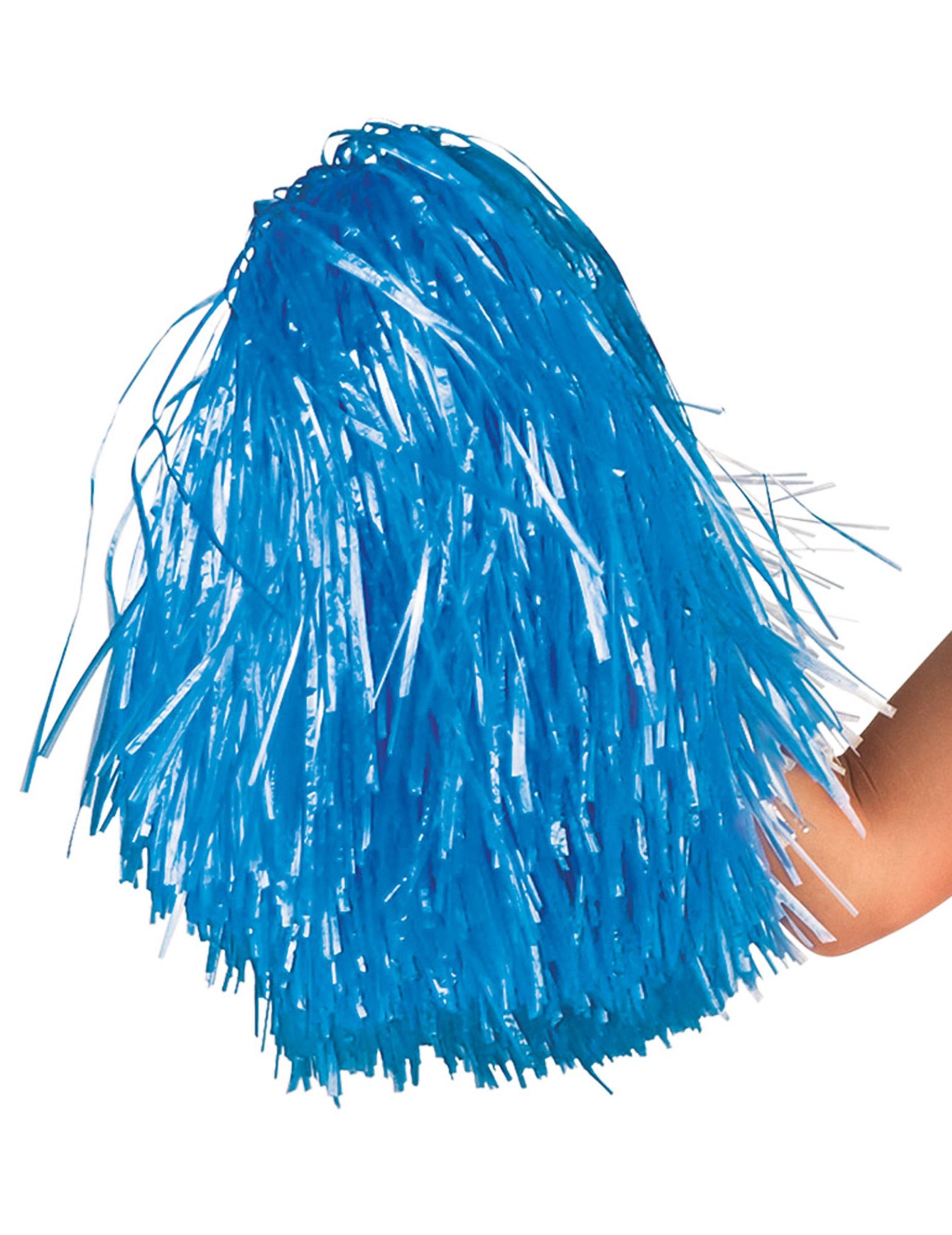 Boland Kostüm Pompom für Cheerleader blau