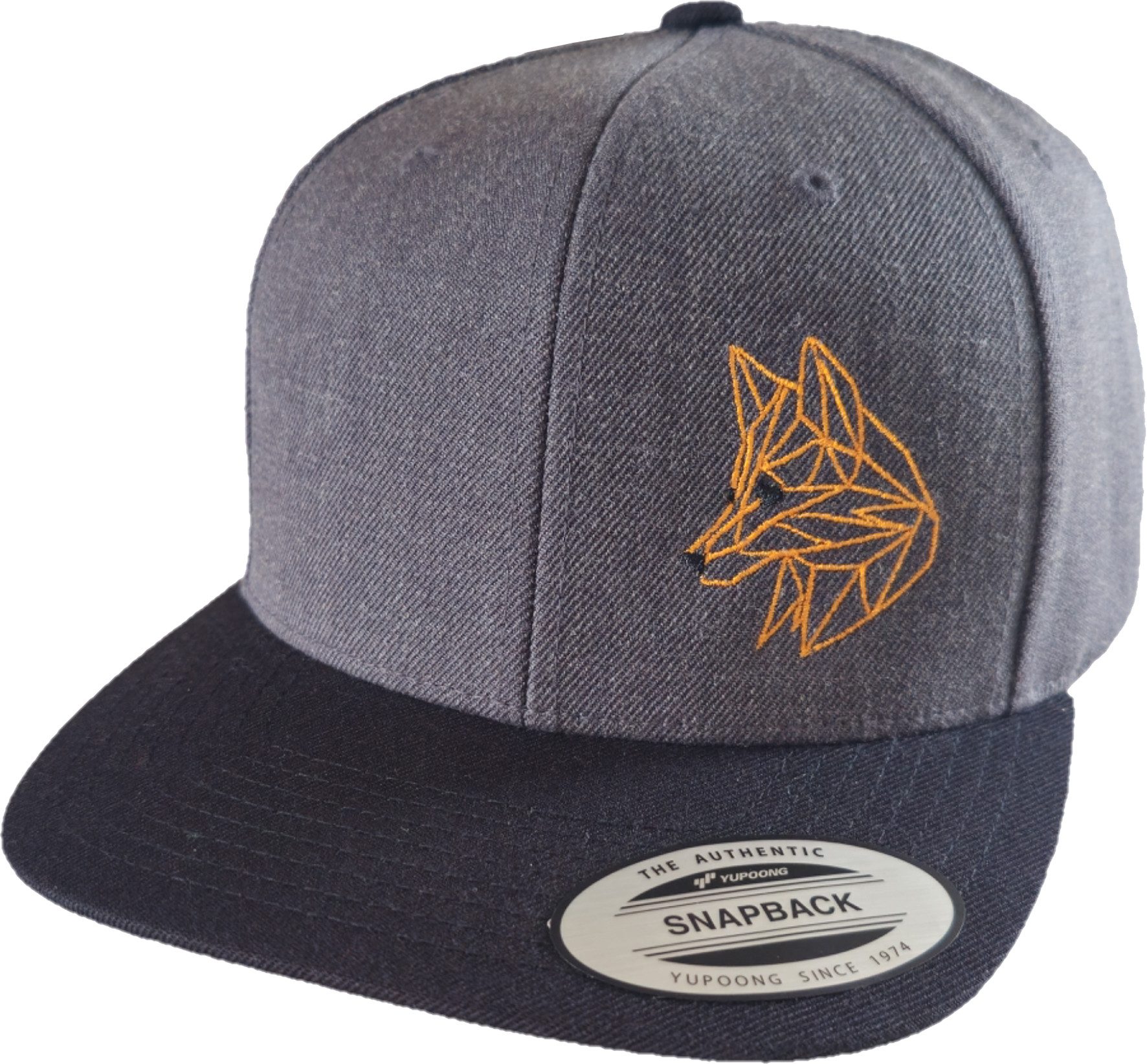 Baddery Snapback Cap Flexfit Outdoor Cap "Fuchs Skizze" - für Jagd, Wandern und Klettern, Stick, One Size Einheitsgröße, Snapback-Verschluss