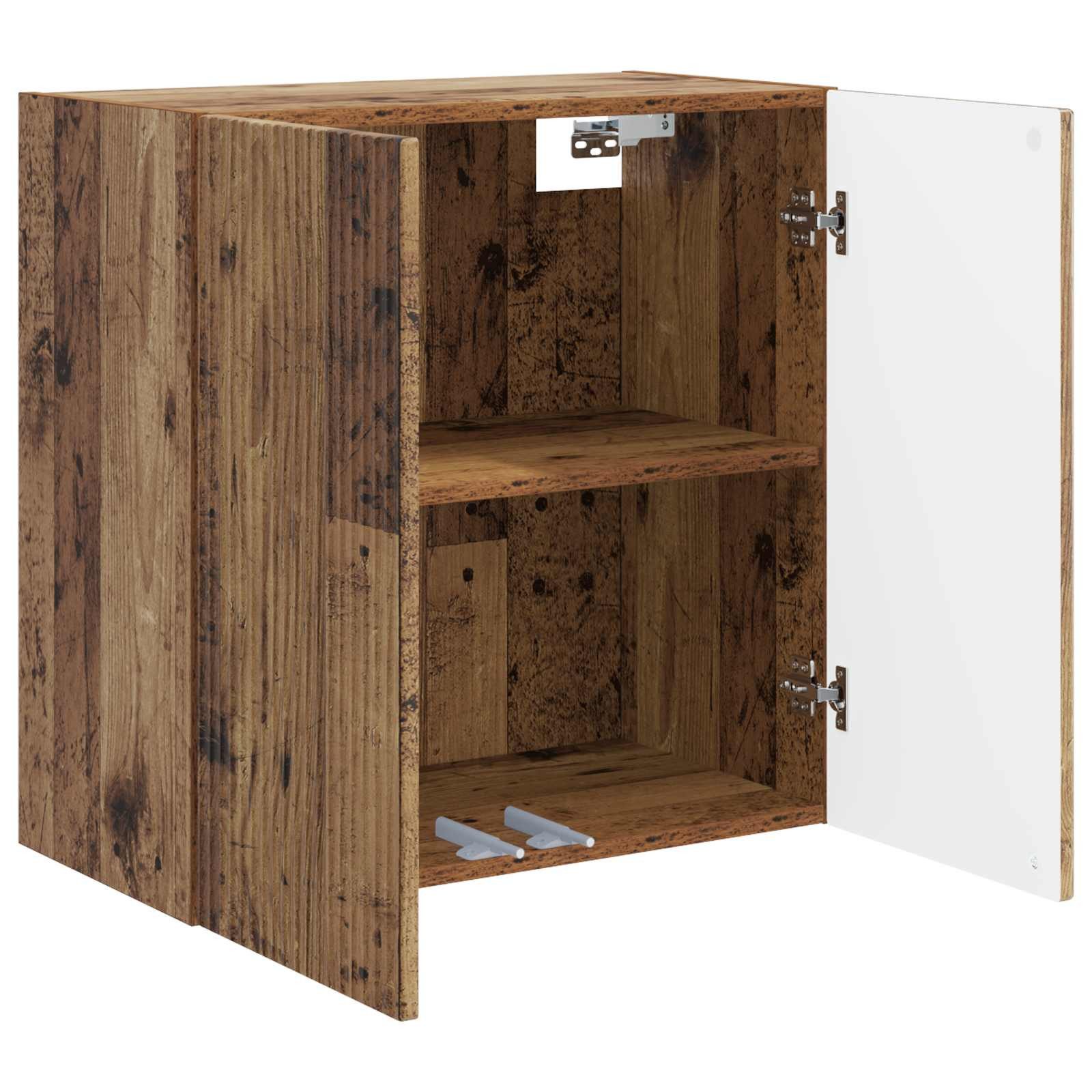 vidaXL Hängeschrank 59 x 31 x 60 cm Hängeschrank Wandschrank Altholz 59x31x60 cm Holzwerks