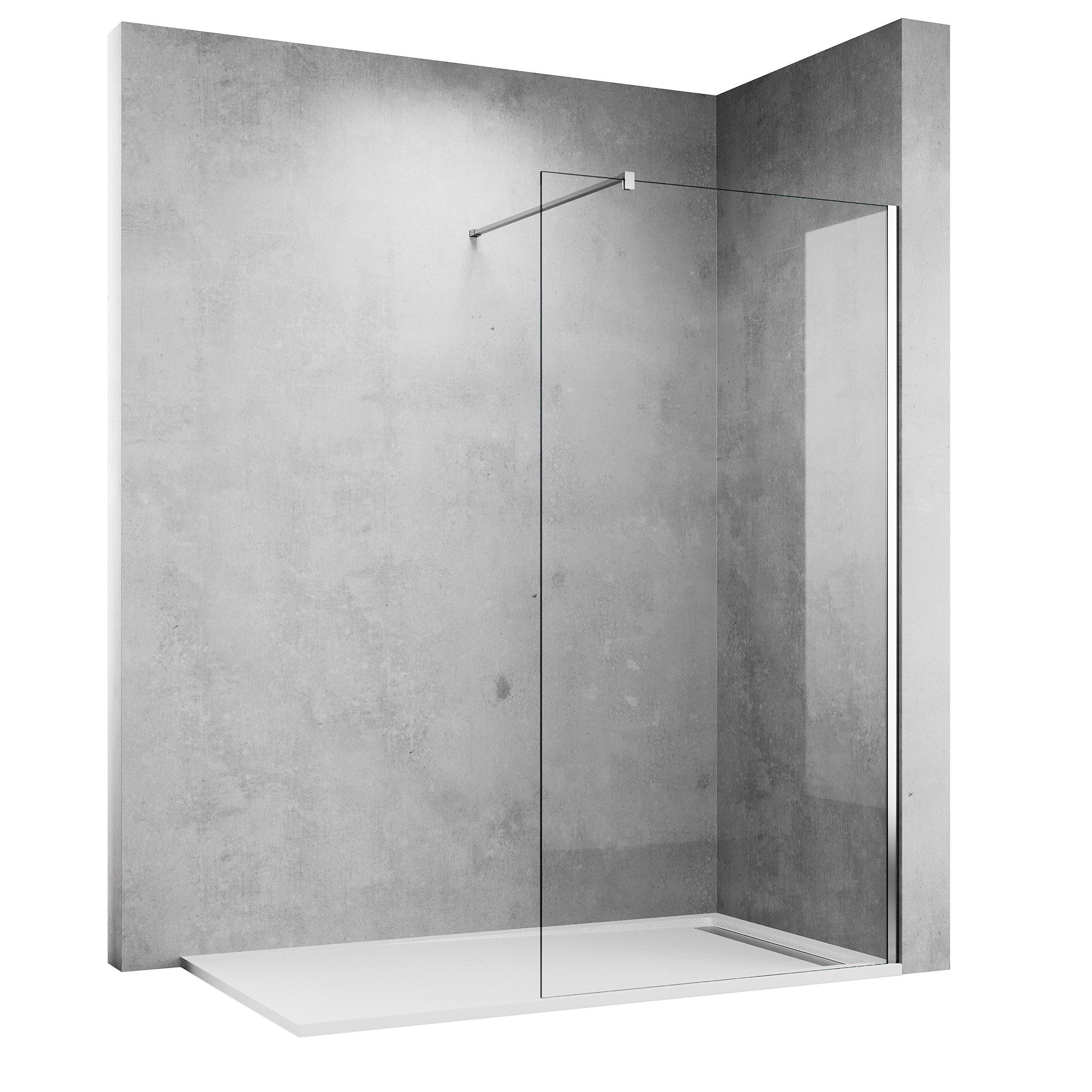 SONNI Duschwand Walk-in-Dusche NANO-GLAS (70cm-120cm) Glas für Dusche mit 8 günstig online kaufen