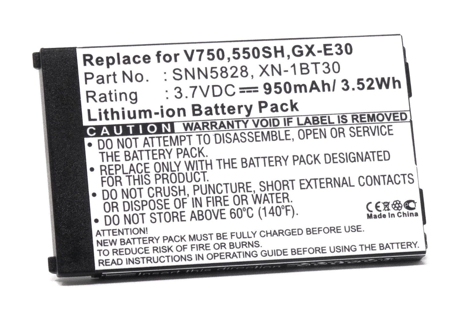 Powery Akku für Sharp GX25 Handy-Akku 950 mAh (3.7 V)