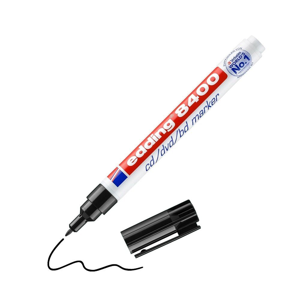 Permanentmarker 1 CD-Marker 0,5-1mm Rundspitze Permanent schwarz