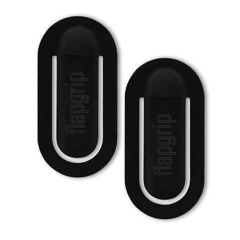 flapgrip Handy-Halterung, (2er Set in schwarz, Handy Halterung Smartphone Halter Auto Universal Lüftungsgitter)