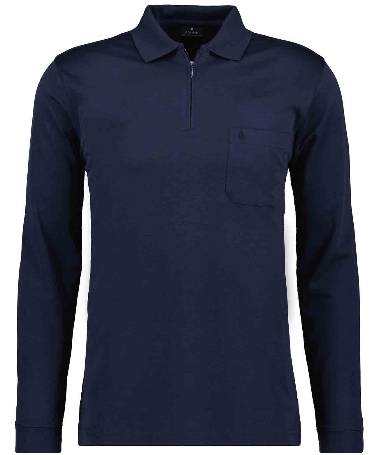 Poloshirt Poloshirt Langarmshirt mit Polokragen