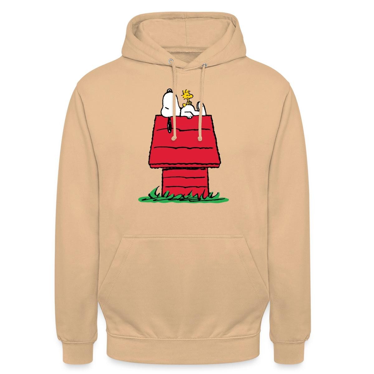 Spreadshirt Hoodie Peanuts Snoopy Und Die Hundehütte Unisex Hoodie (1-tlg)