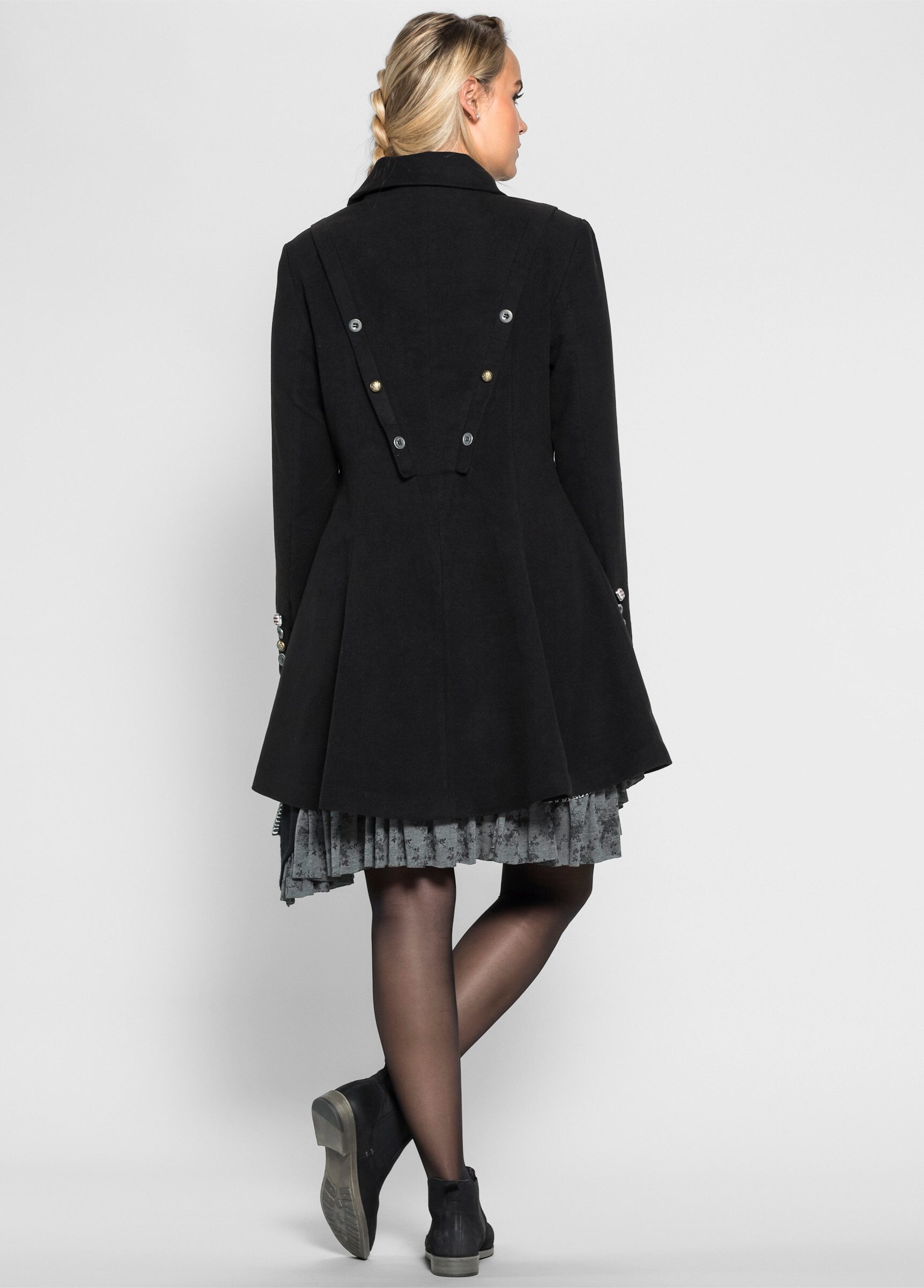 sheego by Joe Browns Langmantel Kurzmantel . in taillierter, ausgestellter günstig online kaufen