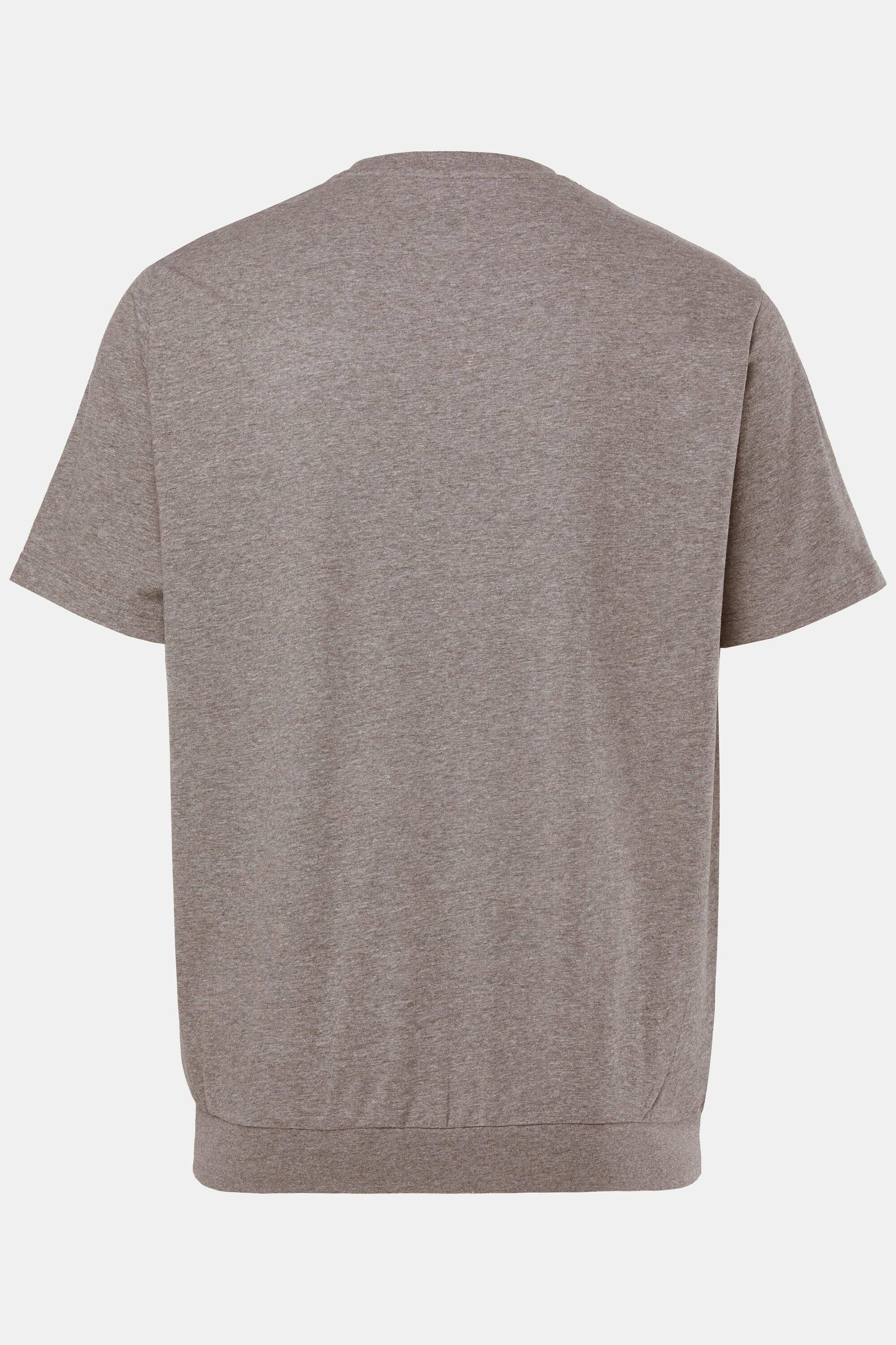 Men Plus T-Shirt T-Shirt Bauchfit Basic Halbarm