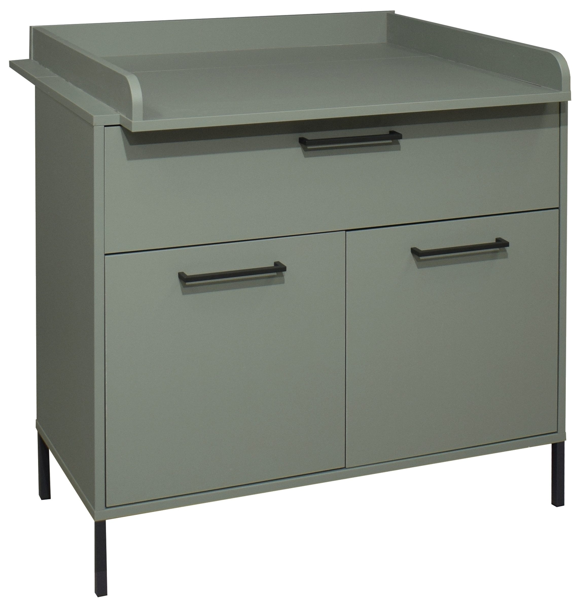 freiraum Wickelkommode Ole, in pine green matt - 101x91x45cm (BxHxT)