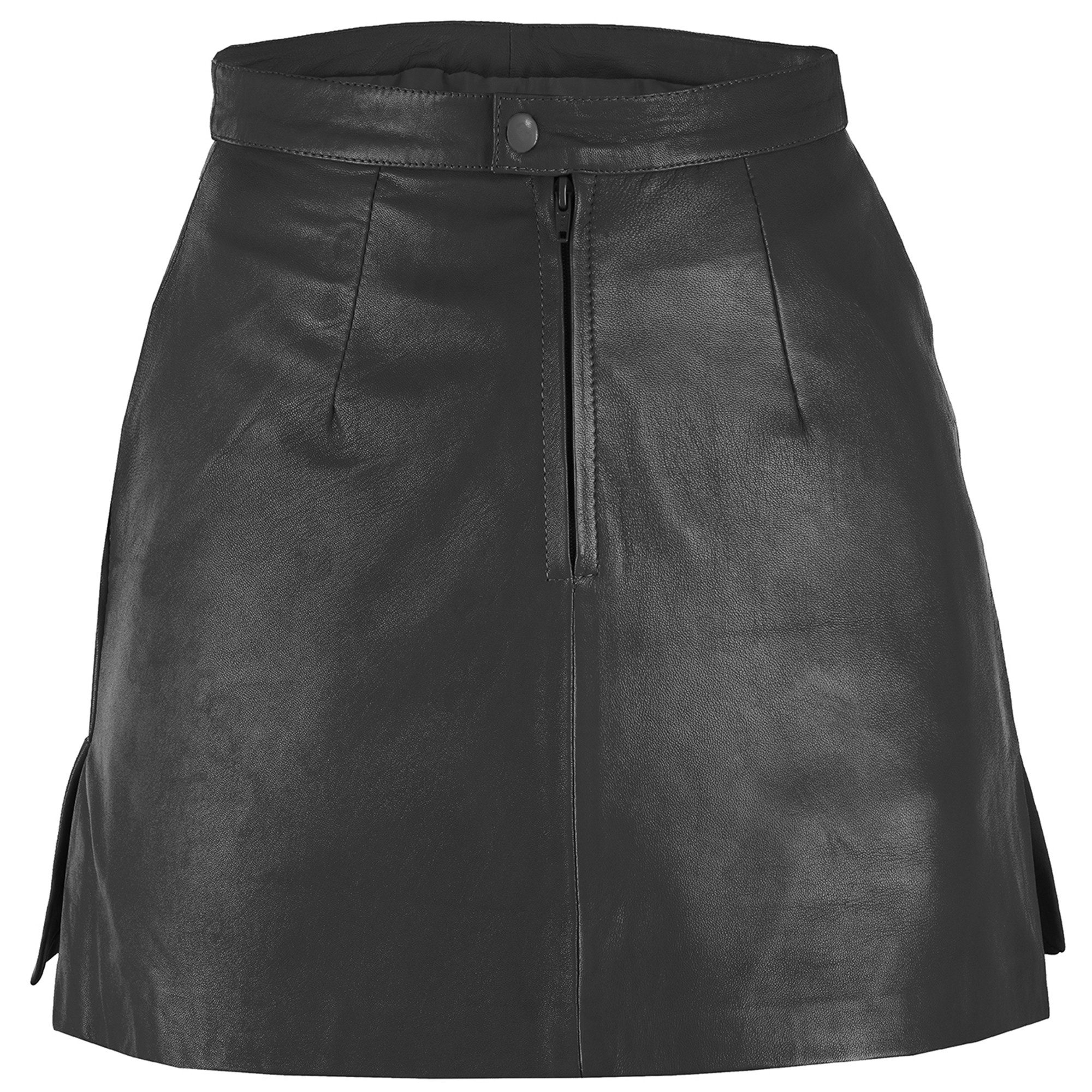 German Wear Lederrock Trend451R Mini Mini Lederrock echtes Leder schwarz günstig online kaufen