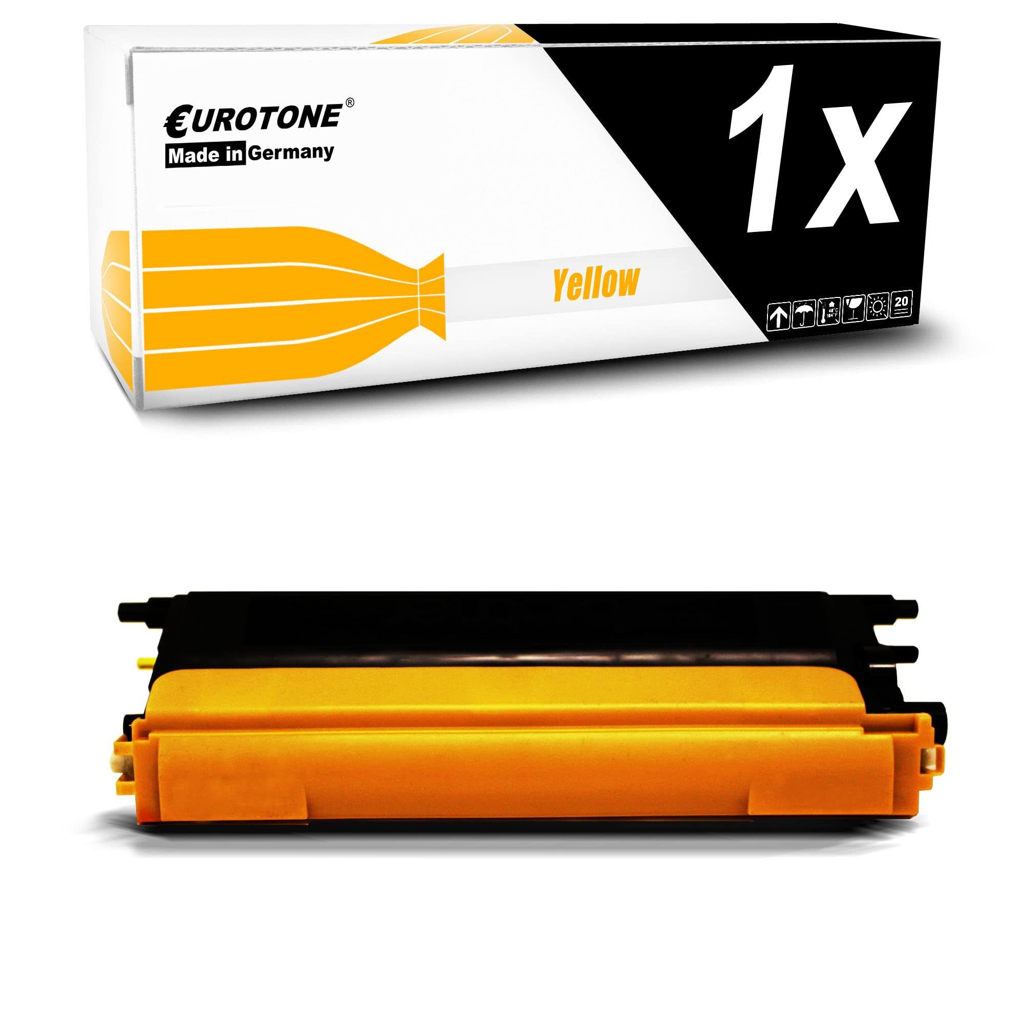 Eurotone Tonerkartusche TN135Y, (Einzelpack, 1-St., Lieferumfang: 1er-Pack in Gelb Toner in Gelb), Eurotone Toner TN135Y, 1er-Pack in Gelb, Gelb