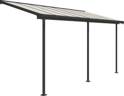 Palram - Canopia Terrassendach Sierra, BxT: 447x230 cm, Bedachung Dachplatten, grau, UV-beständig