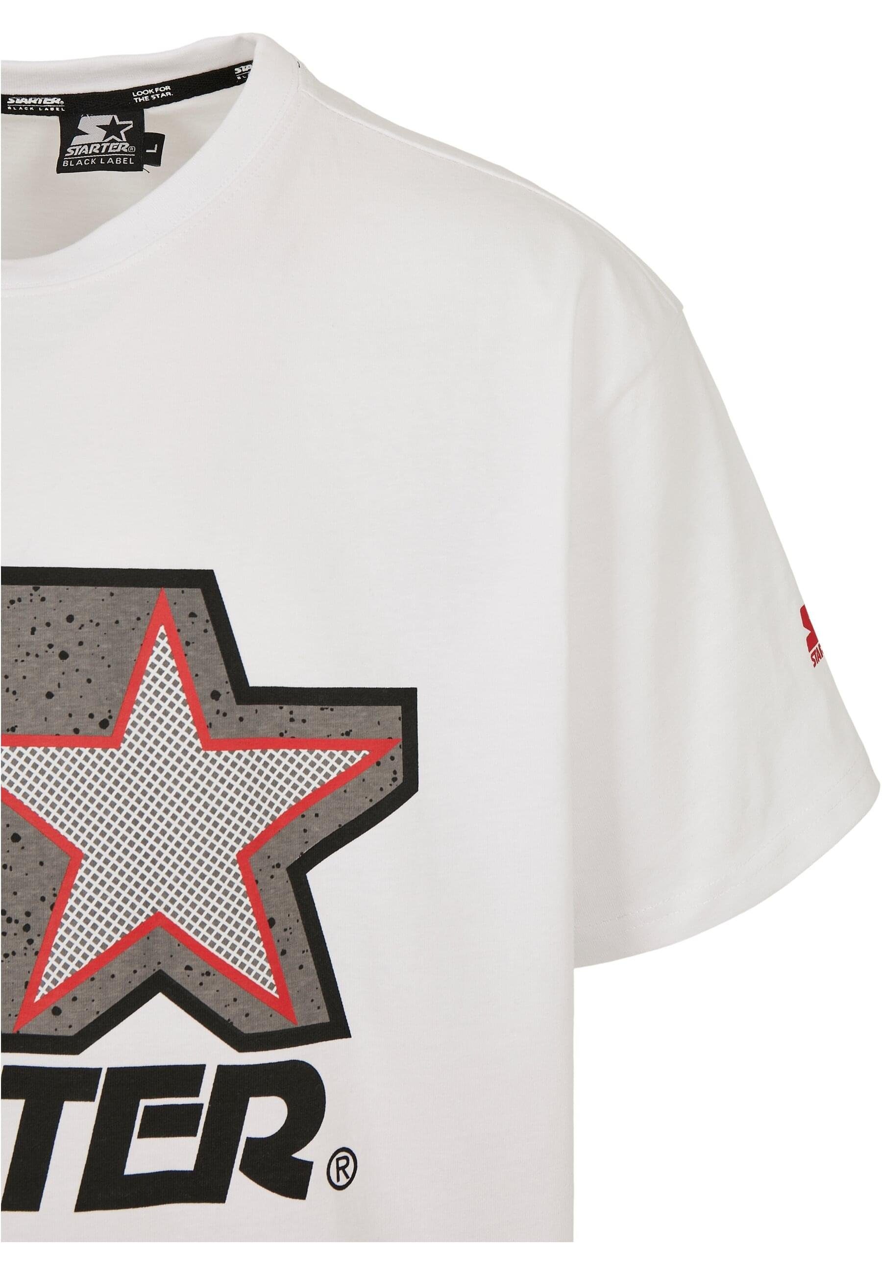 Starter T-Shirt Herren Starter Multicolored Tee white/grey (1-tlg) Logo