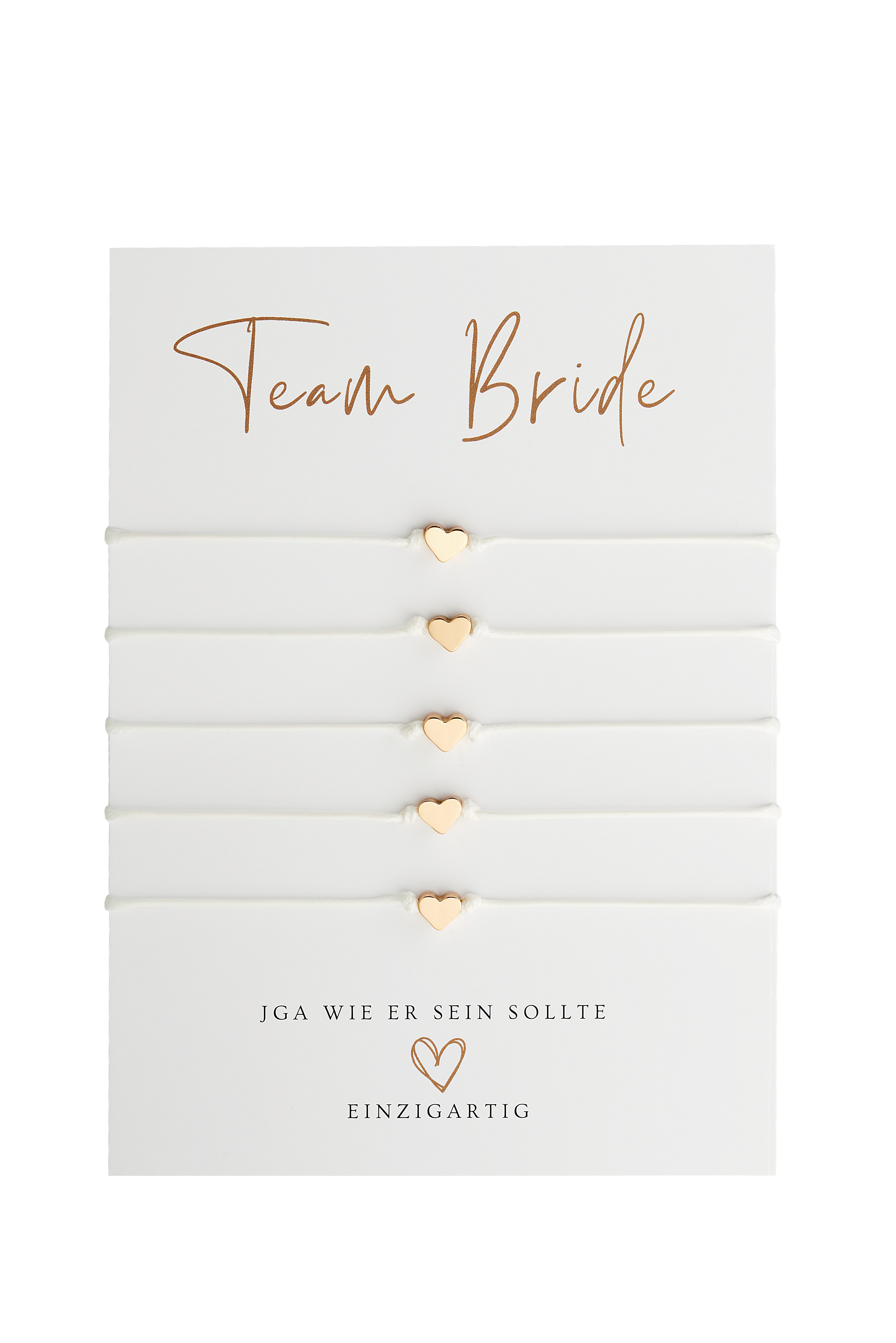 Briefzauber Armband Set JGA Armbänder (Set: 5 Stk), Accessoires Junggeselli günstig online kaufen