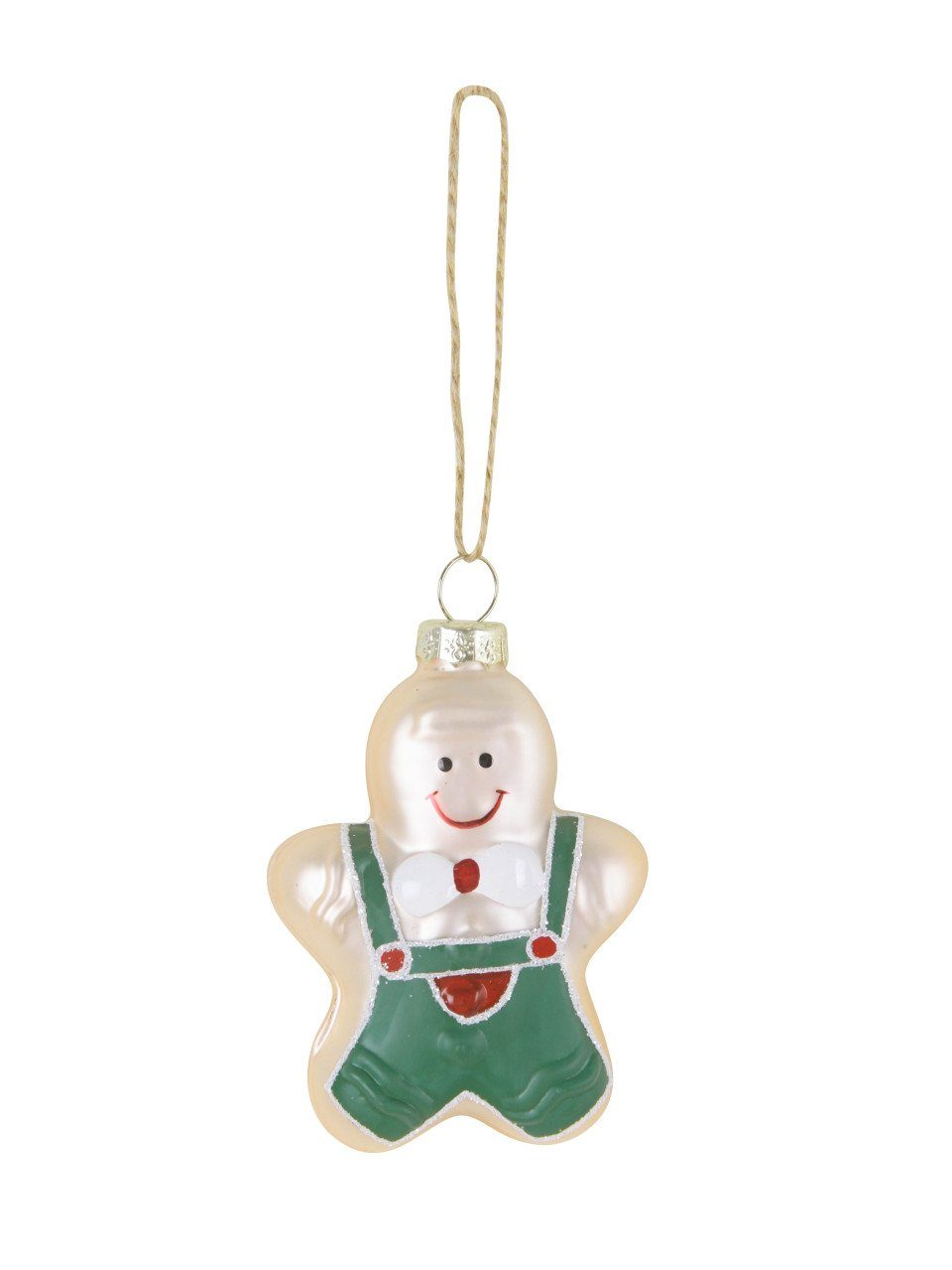 Trend Line Christbaumschmuck TrendLine Weihnachtskugel aus Glas Lebkuchenmann 9