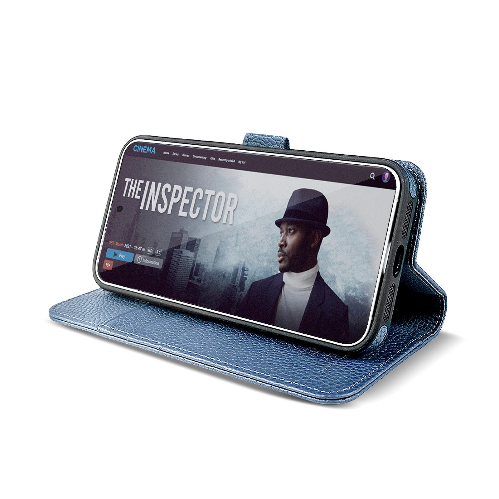 Tec-Expert Handyhülle Echtleder Hülle kompatibel mit MagSafe für Samsung Galaxy S25 Ultra 6.8 Zoll, 6.8", Cover Klapphülle Case mit Kartenfach RFID Schutz abnehmbarer Bumper