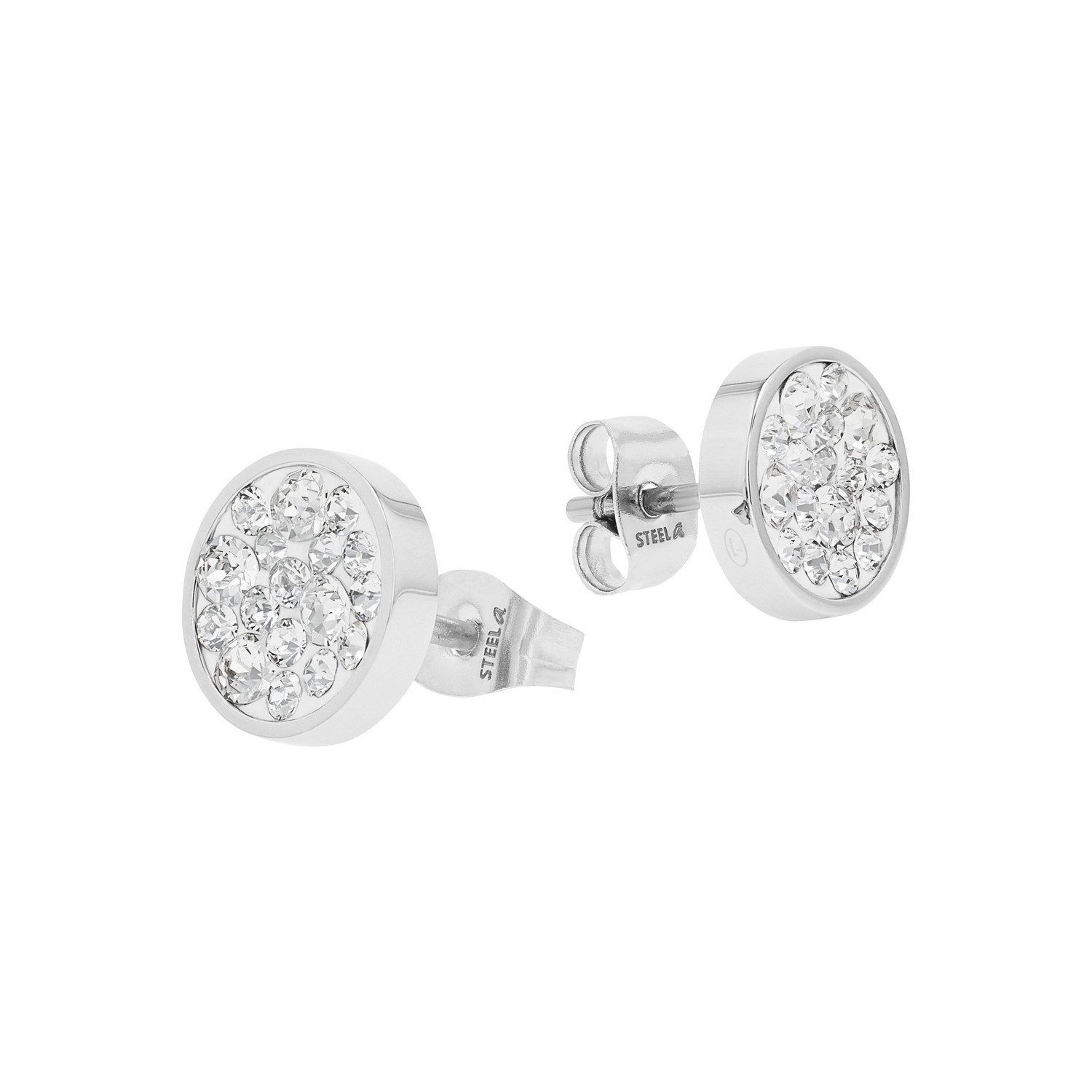 Paar Ohrstecker Schmuck Geschenk Edelstahl Kreis rund