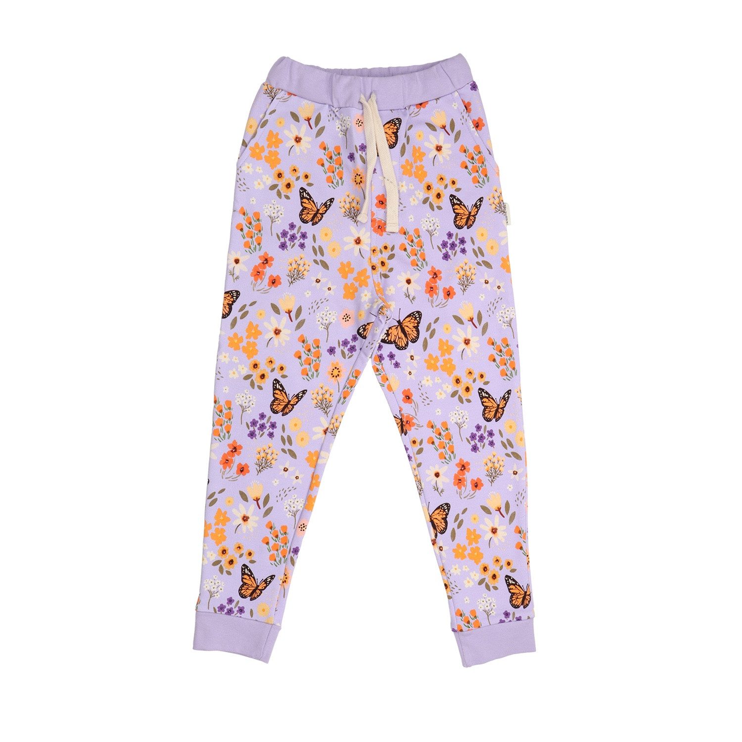 Jogger Pants Jogginghose mit Schmetterlingsmotiv aus Bio-Baumwolle