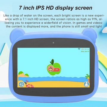Dpofirs Speicherkartenunterstützung Tablet (7", 32 GB, Android 10, 2,4G+5G, Kinder Kleinkind-Tablet mit Bluetooth+WLAN+GPS, 2MP+5MP, Geschenke)