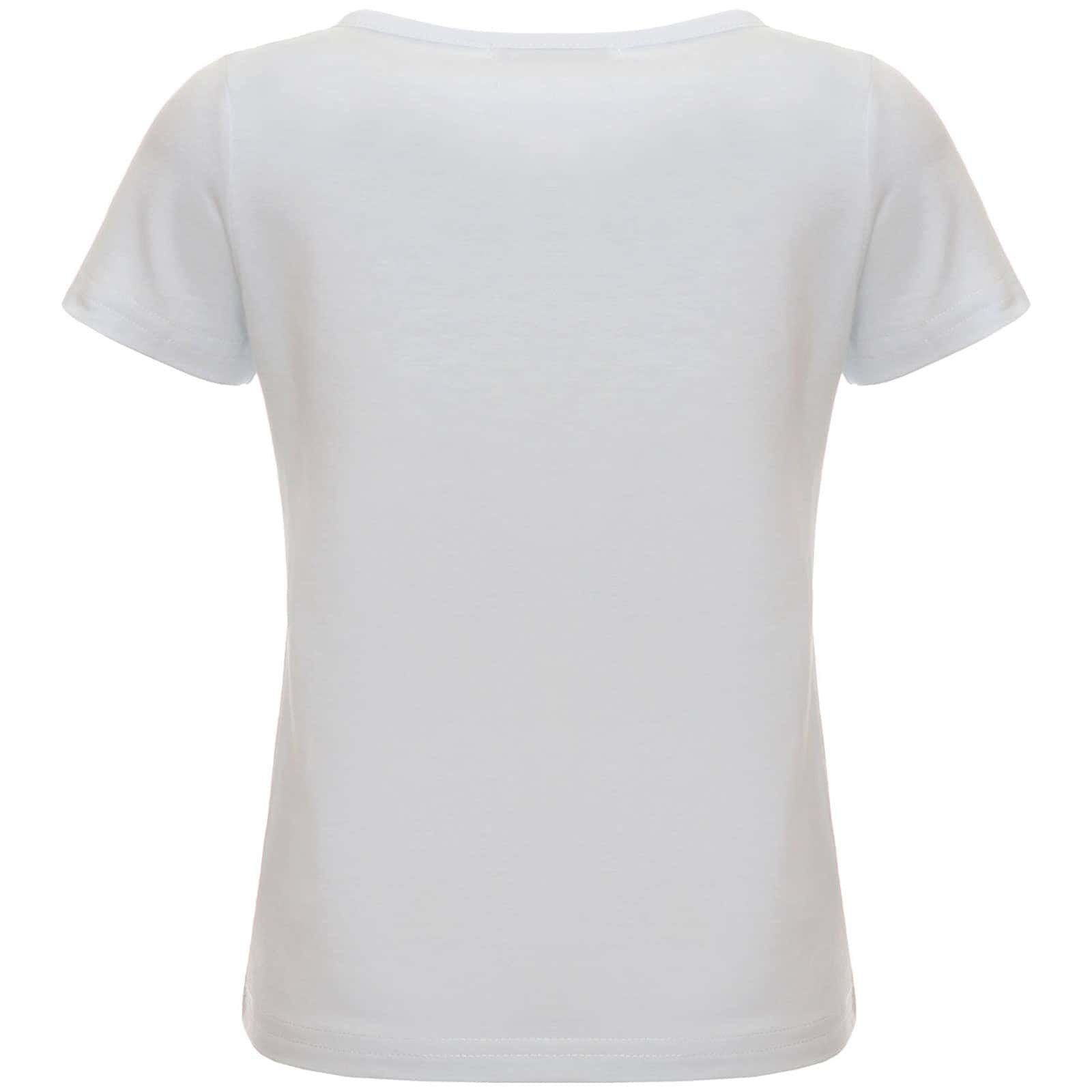 BEZLIT Wendepailletten Mädchen Wende Weiß (1-tlg) Pailletten mit Paillettenshirt T-Shirt