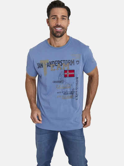 Jan Vanderstorm T-Shirt SÖLVE aus robustem Baumwolljersey