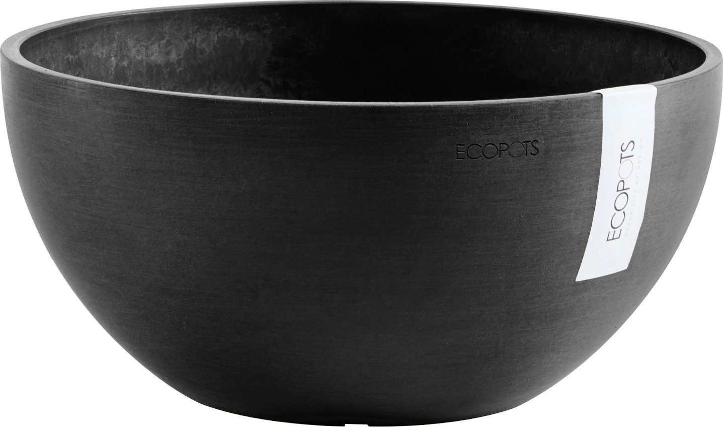 Großer Rabatt-SALE ECOPOTS Blumentopf BRUSSELS Dark Grey, cm 25x25x12 BxTxH