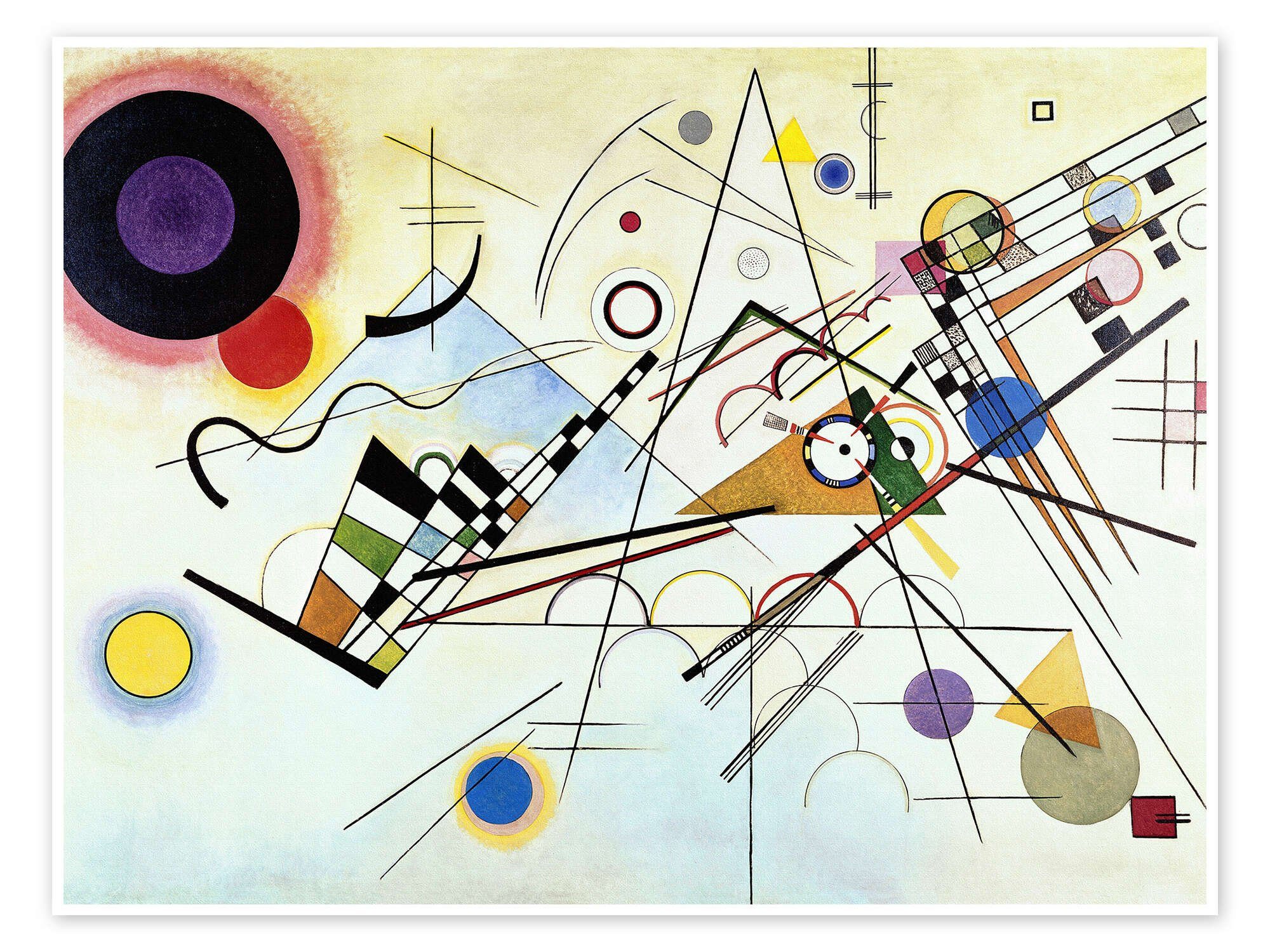 Posterlounge Poster Wassily Kandinsky, Komposition 8, günstig online kaufen