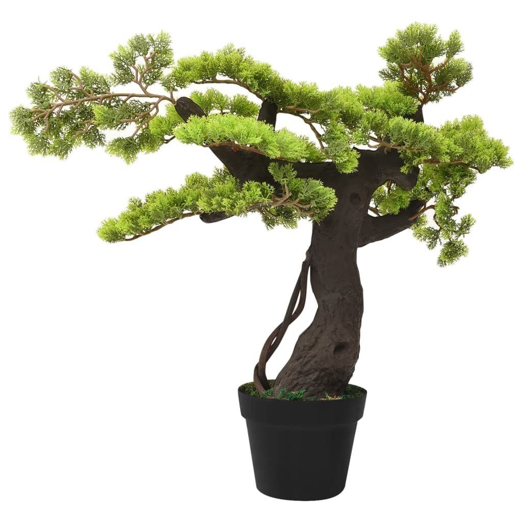 70 cm Grün, cm Kunstpflanze Topf Künstlicher furnicato, Zypresse Bonsai mit Höhe 70