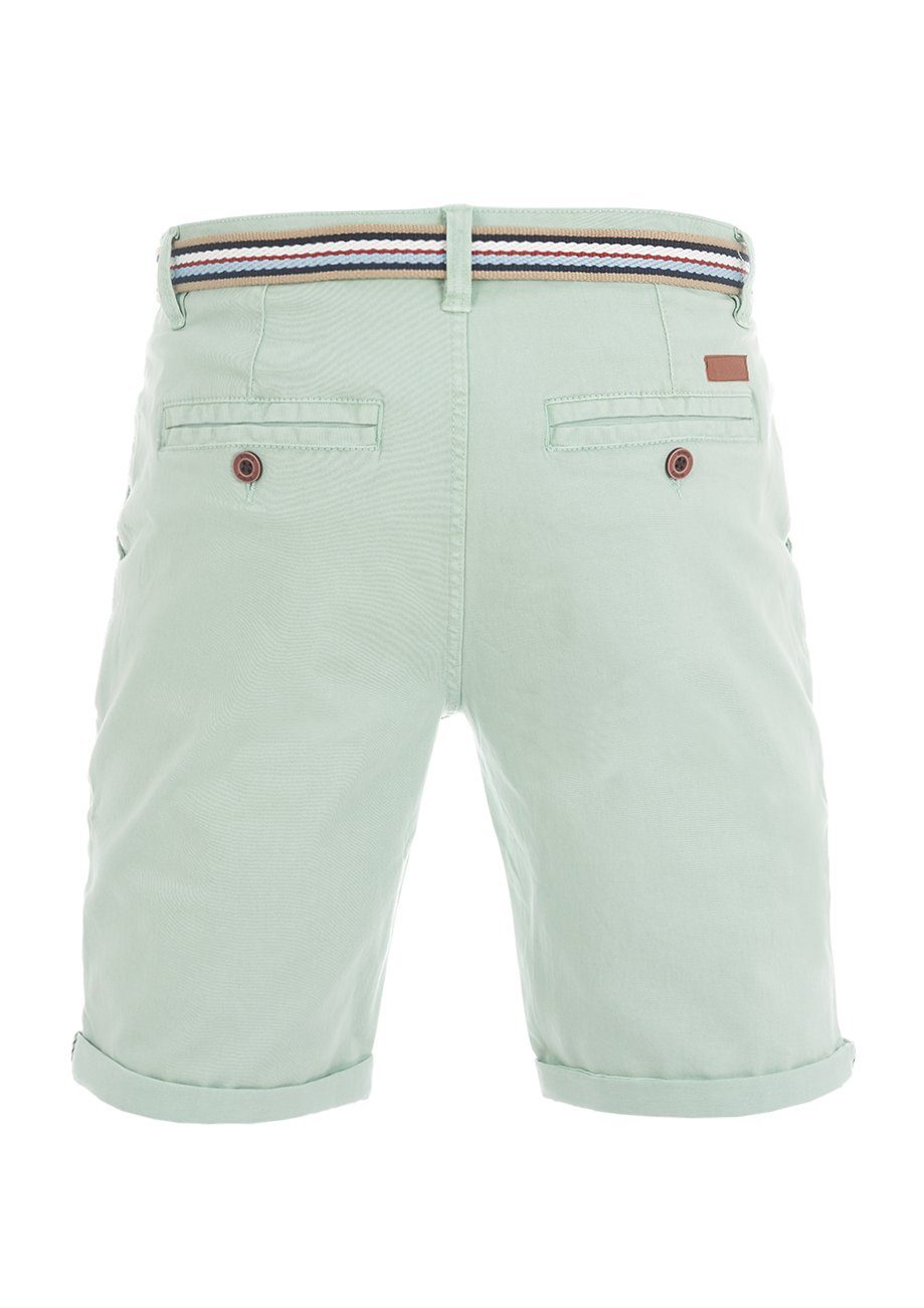 riverso Chinoshorts Herren Shorts RIVKlaas Regular Fit Bermudashorts mit Gürtel