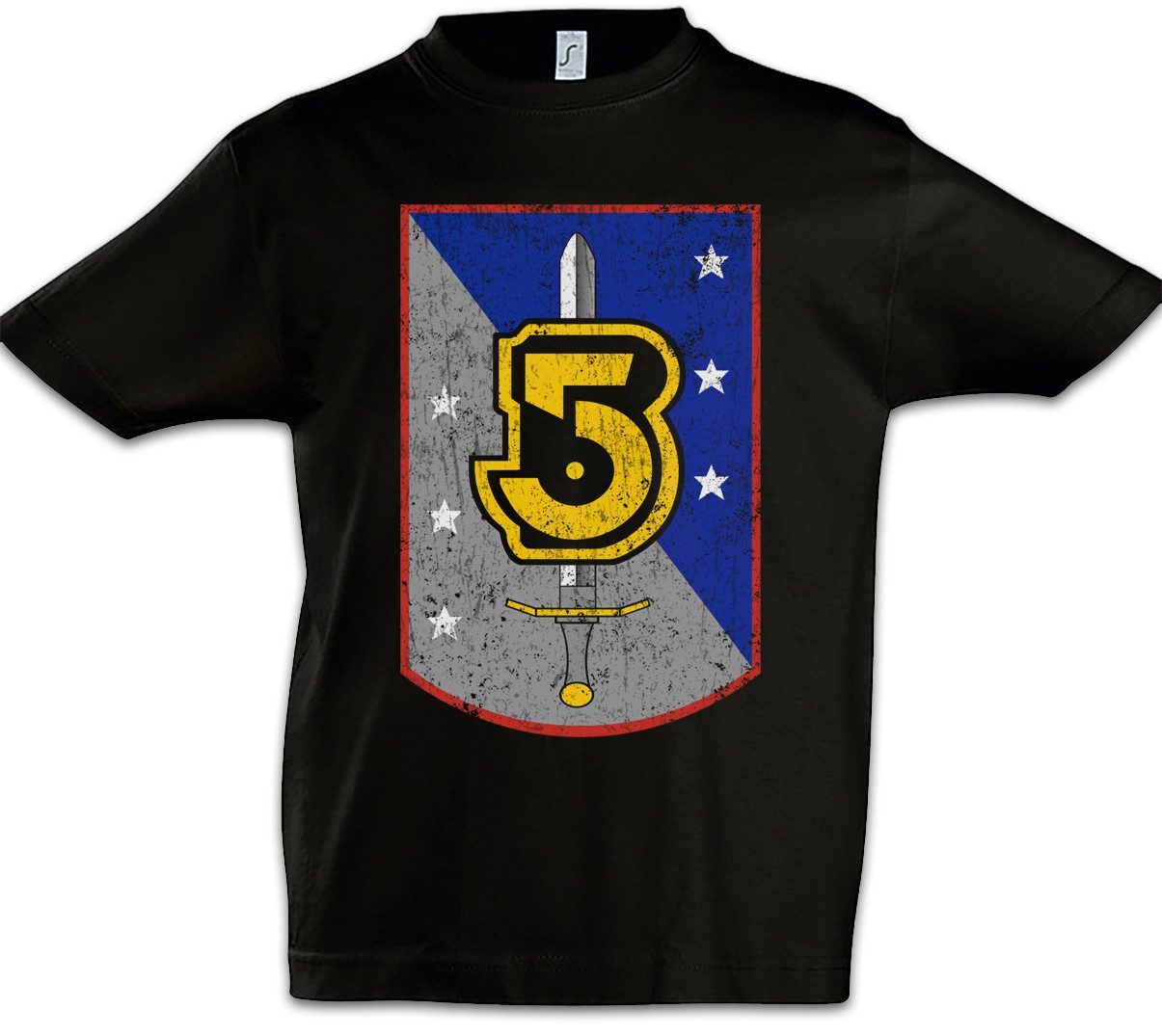 Print-Shirt Vintage Army Of Light Logo Kinder T-Shirt Space Center TV Babylon 5